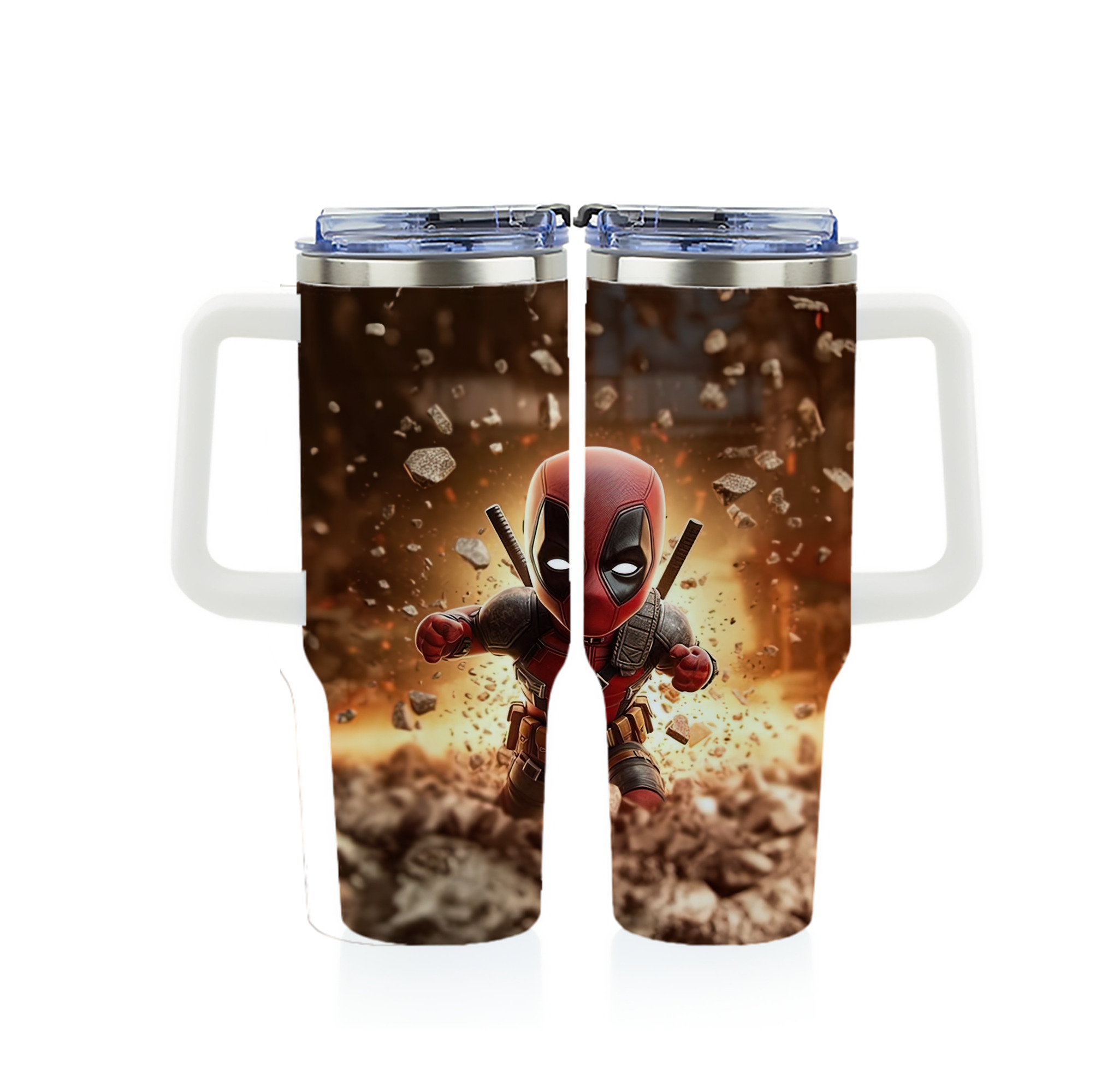（画像用） Deadpool デッドプール 1200ｍLフルプリント車用タンブラー