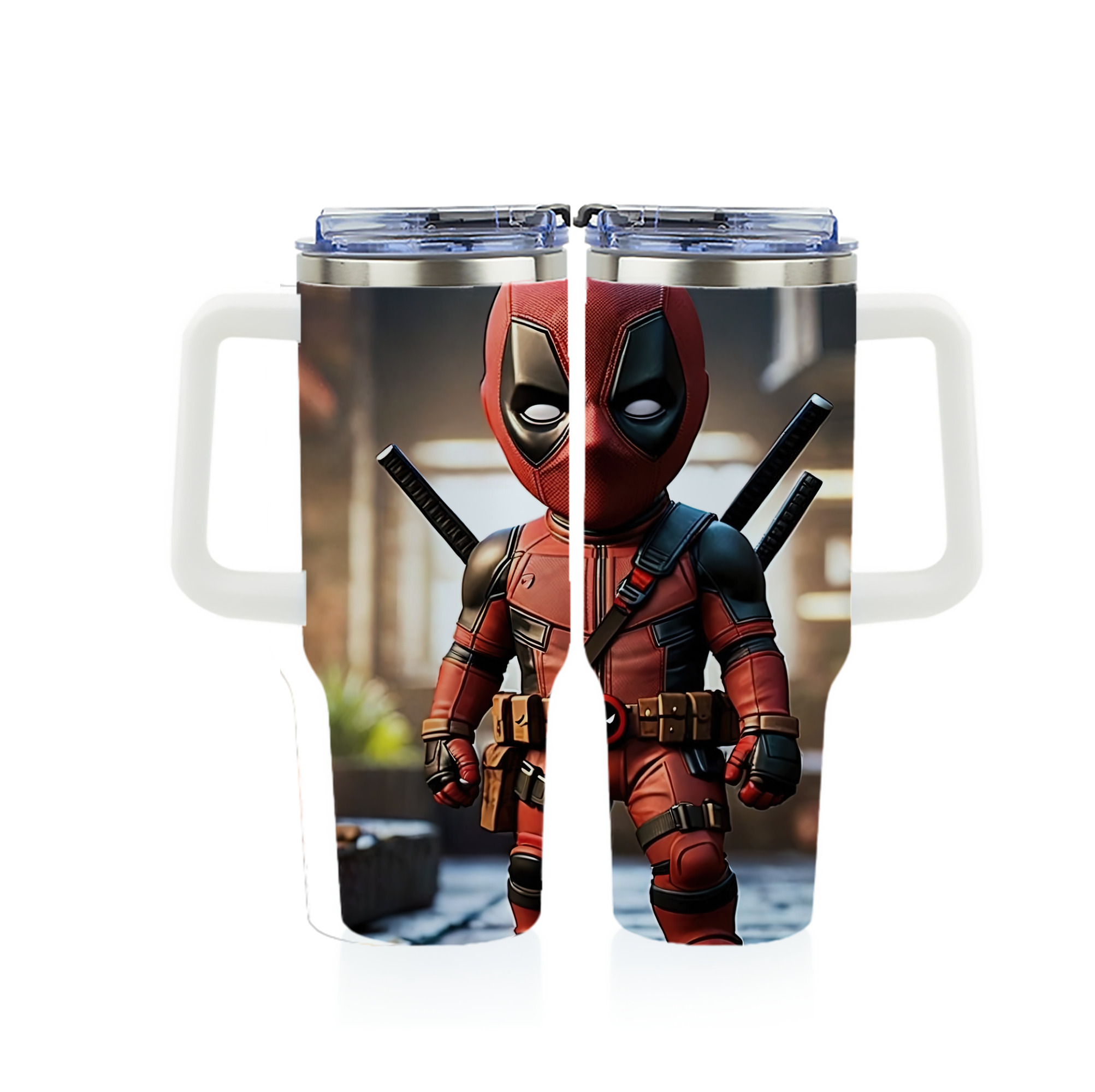 （画像用） Deadpool デッドプール 1200ｍLフルプリント車用タンブラー