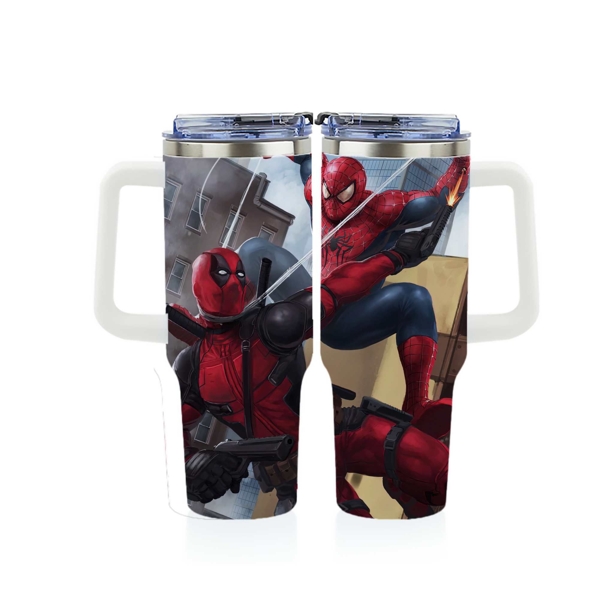 （画像用） Deadpool デッドプール 1200ｍLフルプリント車用タンブラー