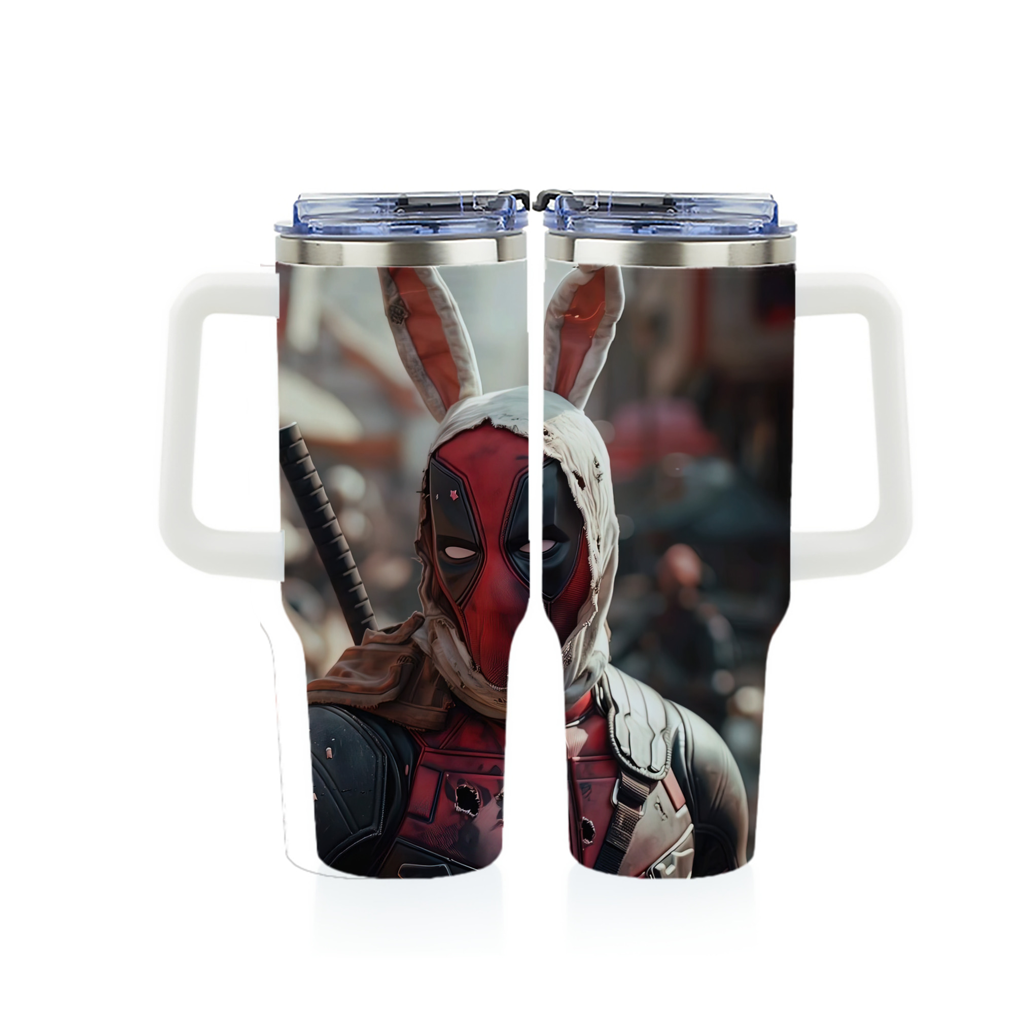 （画像用） Deadpool デッドプール 1200ｍLフルプリント車用タンブラー