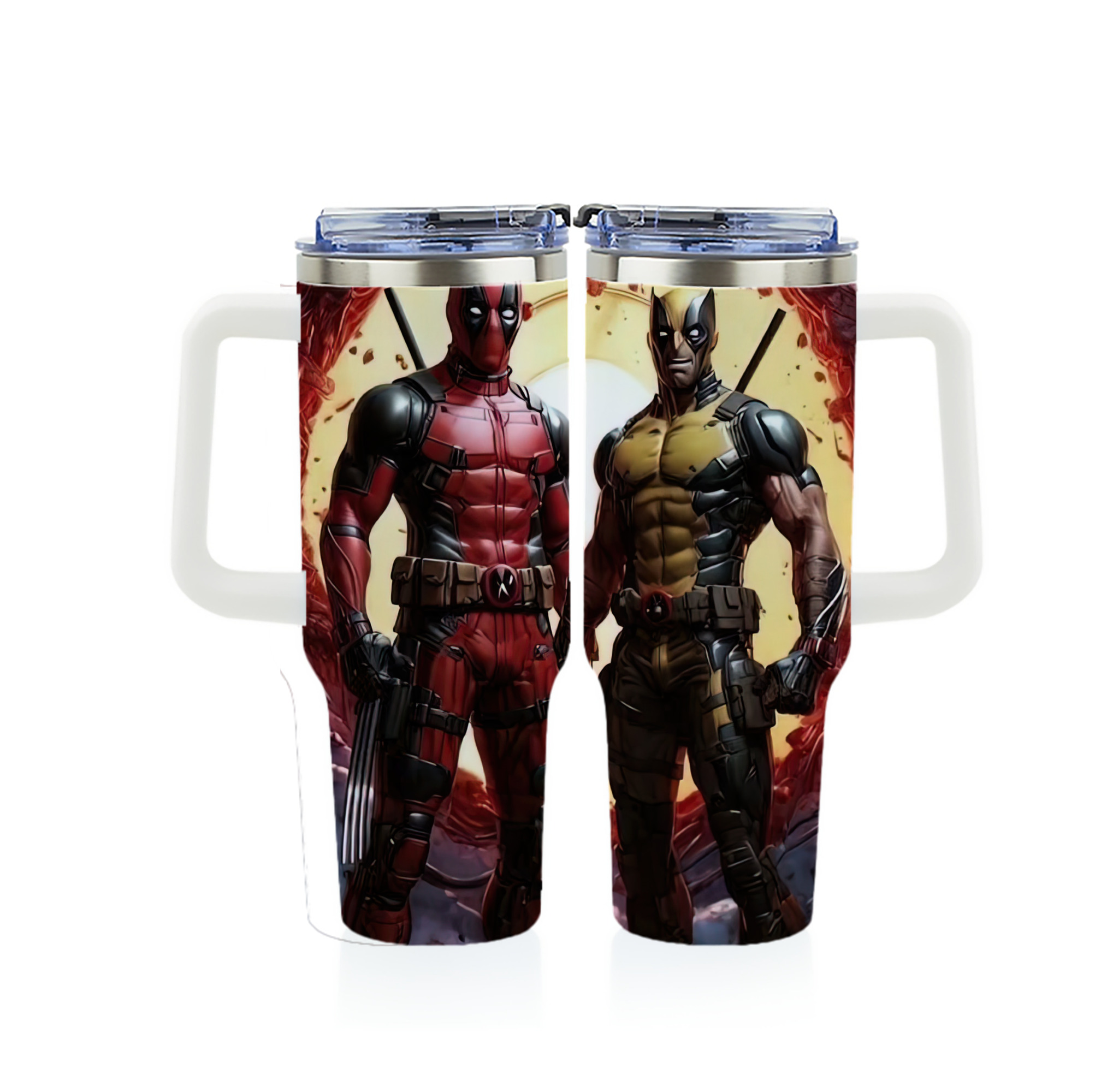 （画像用） Deadpool デッドプール 1200ｍLフルプリント車用タンブラー
