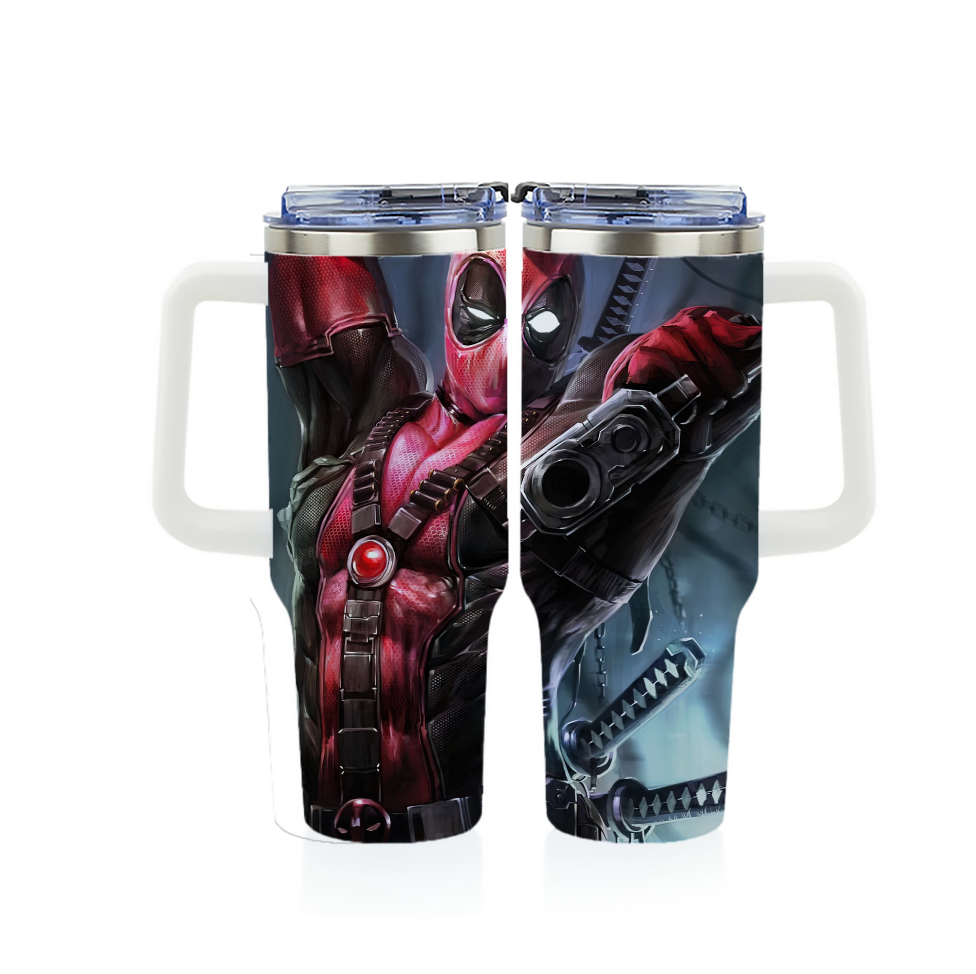 （画像用） Deadpool デッドプール 1200ｍLフルプリント車用タンブラー