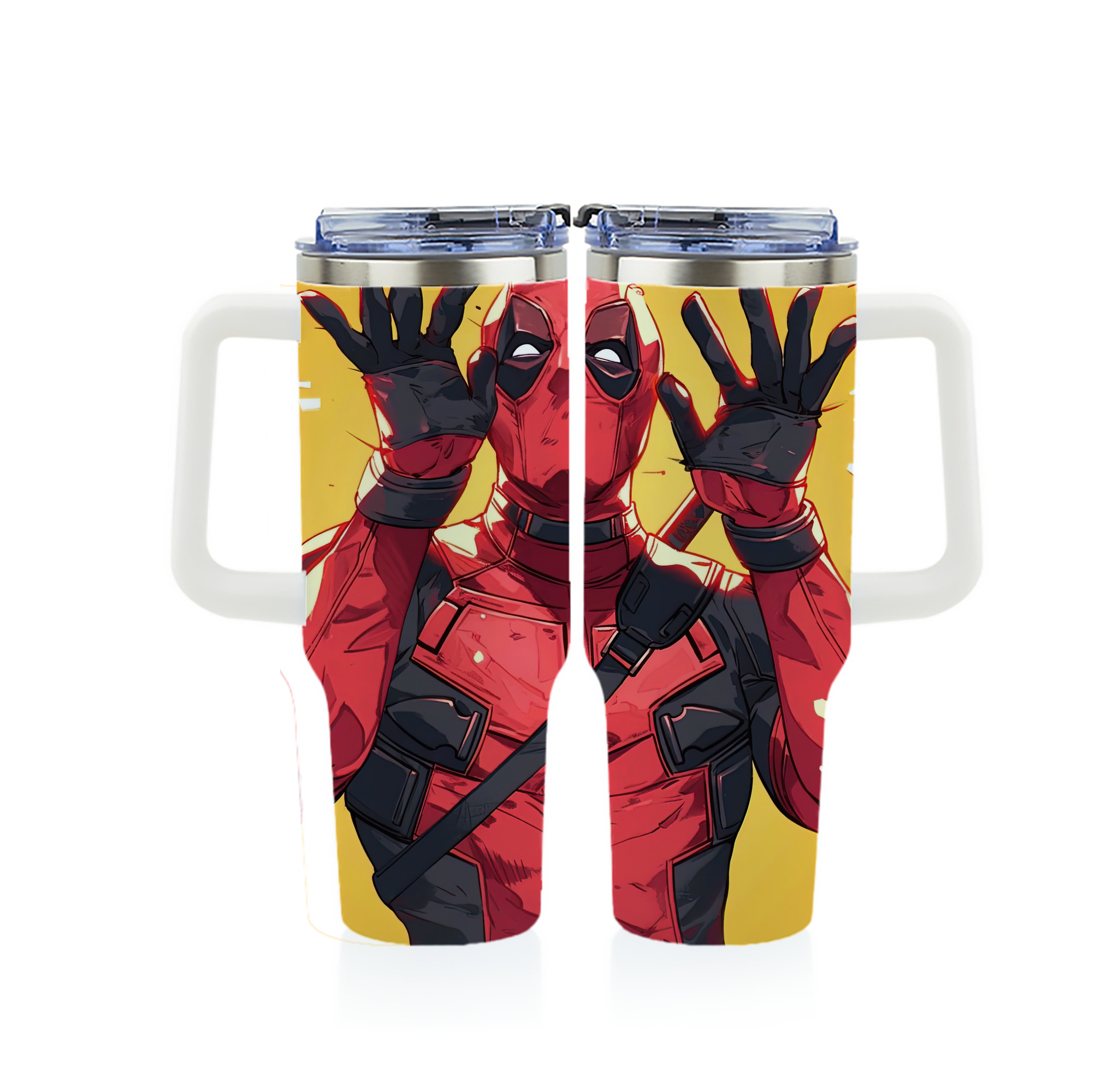 （画像用） Deadpool デッドプール 1200ｍLフルプリント車用タンブラー