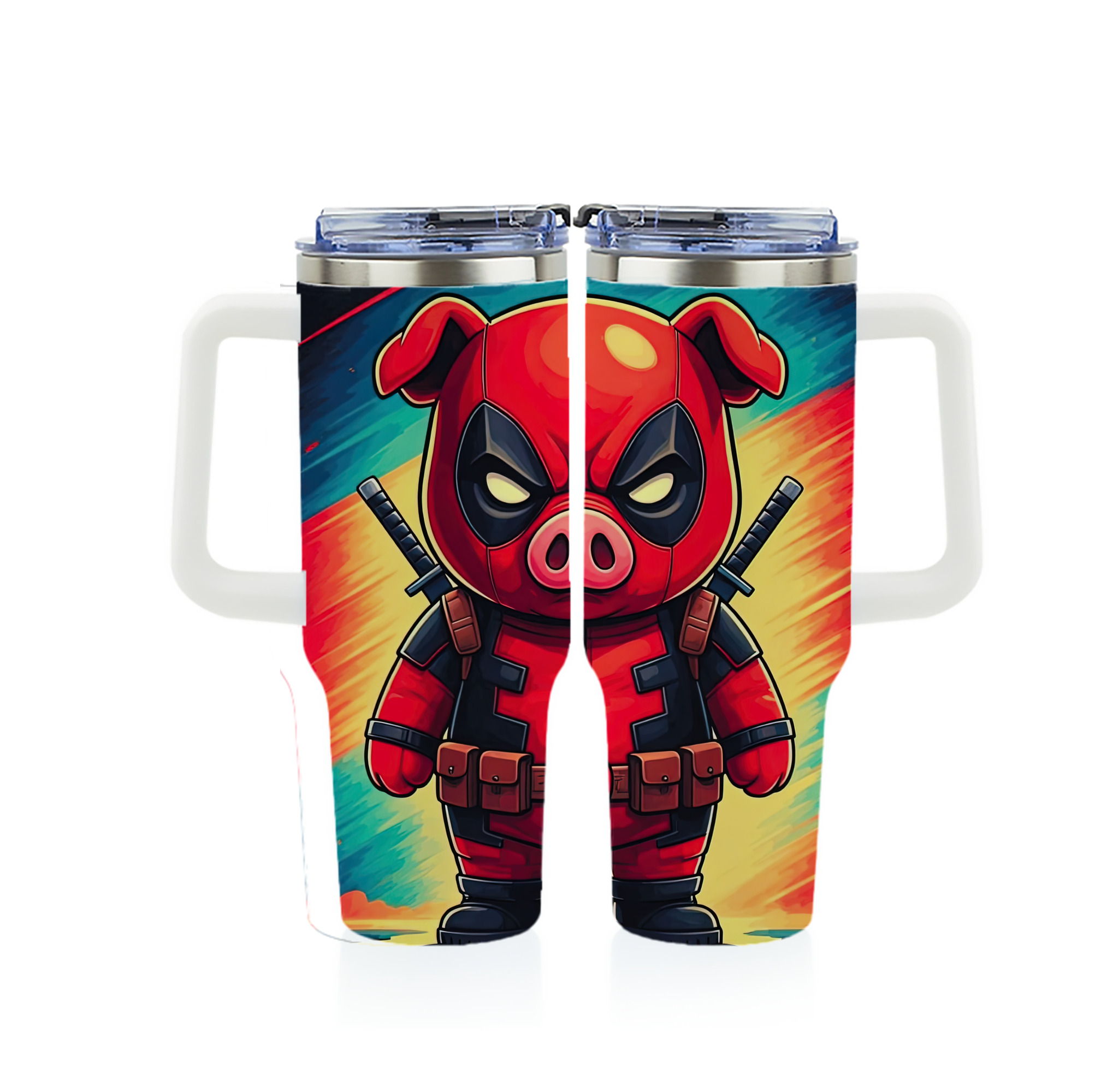 （画像用） Deadpool デッドプール 1200ｍLフルプリント車用タンブラー