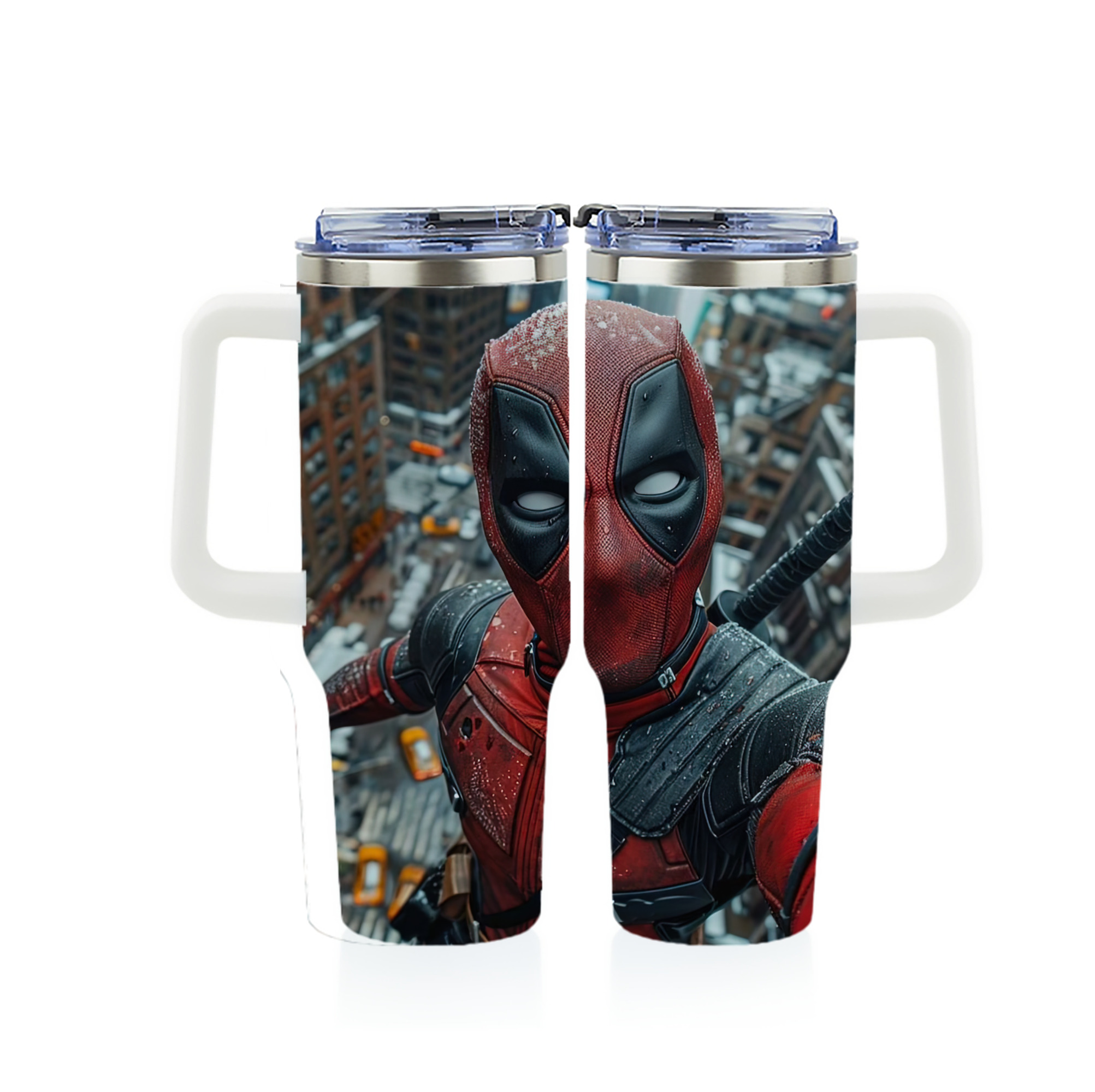 （画像用） Deadpool デッドプール 1200ｍLフルプリント車用タンブラー