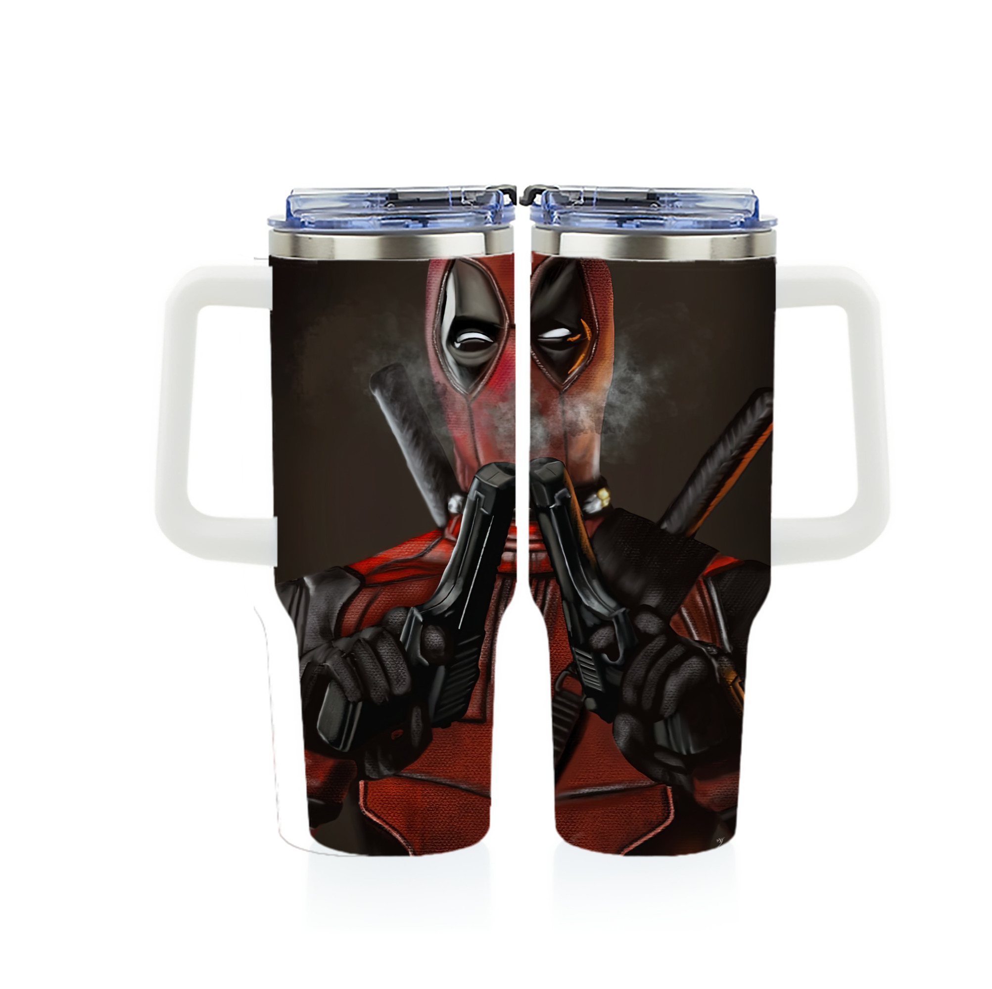 （画像用） Deadpool デッドプール 1200ｍLフルプリント車用タンブラー