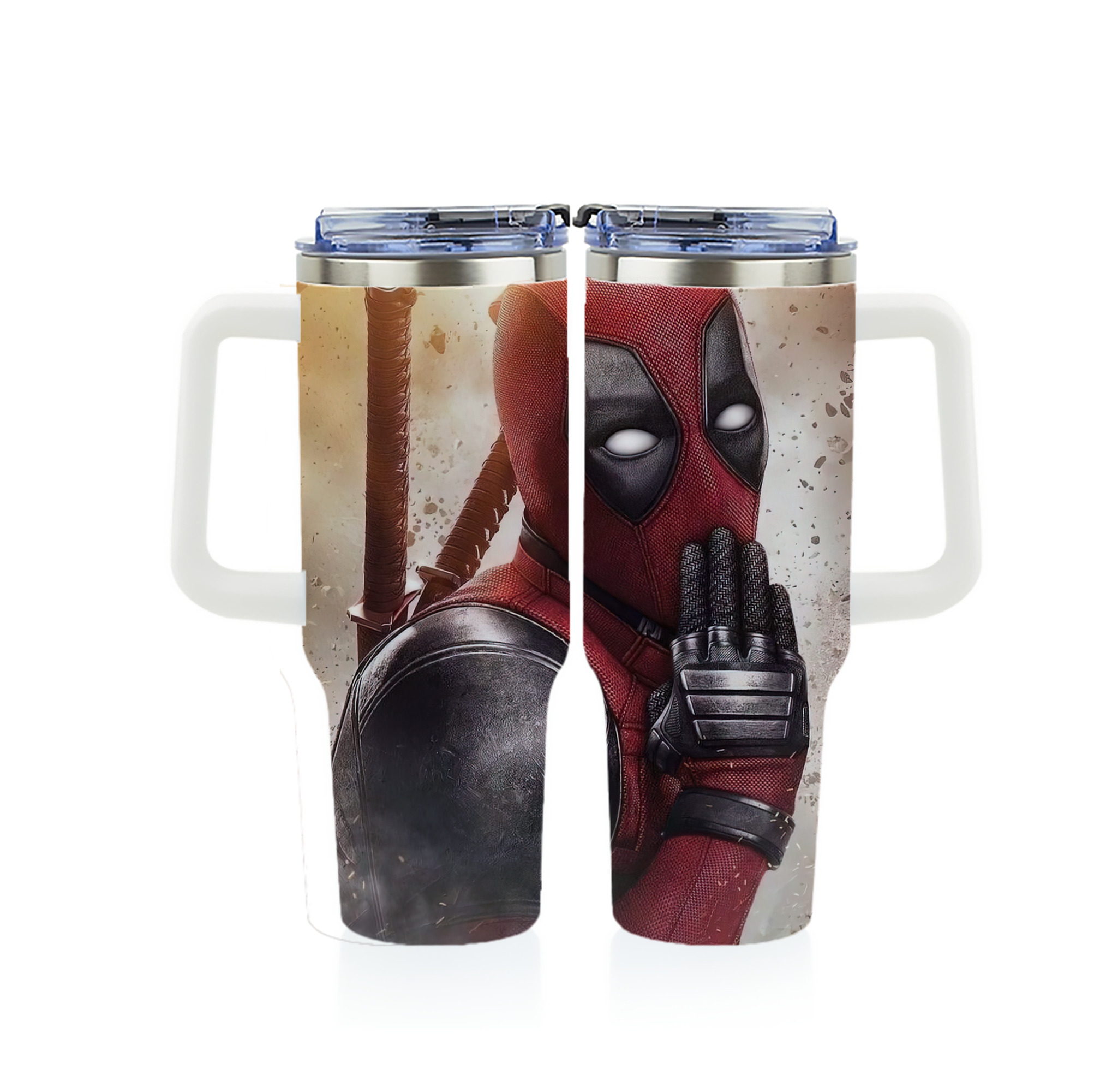 （画像用） Deadpool デッドプール 1200ｍLフルプリント車用タンブラー
