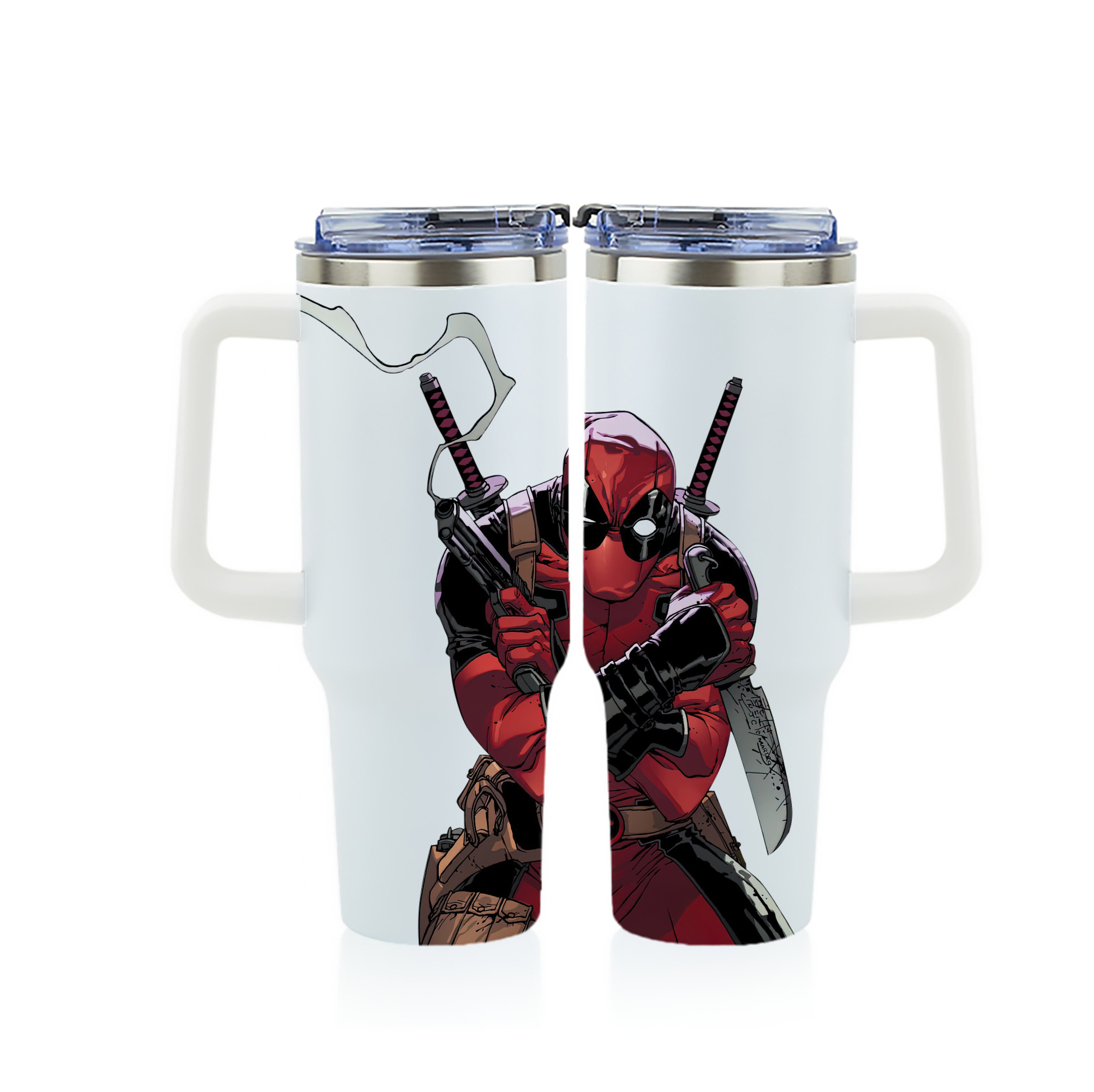 （画像用） Deadpool デッドプール 1200ｍLフルプリント車用タンブラー