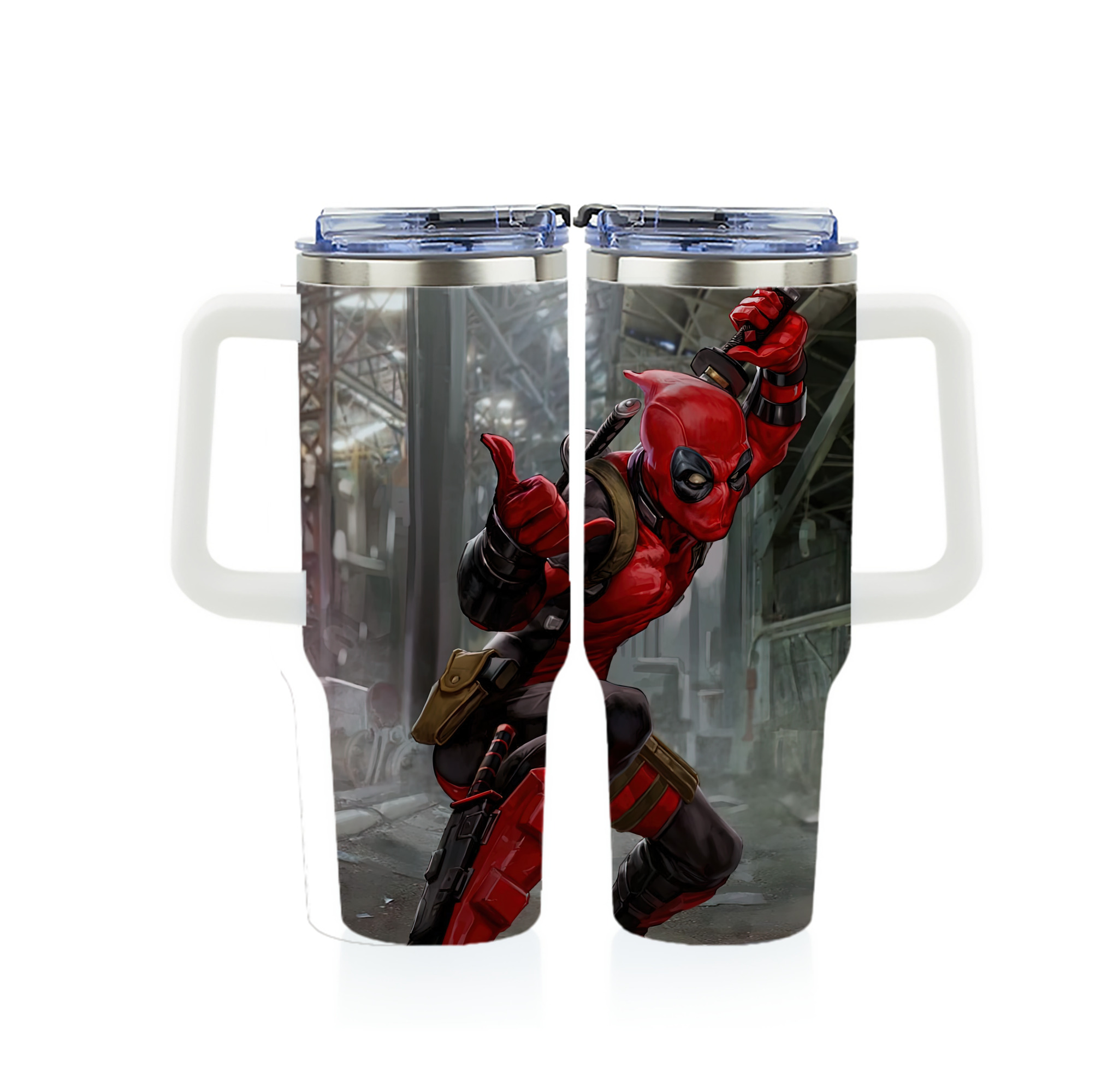 （画像用） Deadpool デッドプール 1200ｍLフルプリント車用タンブラー
