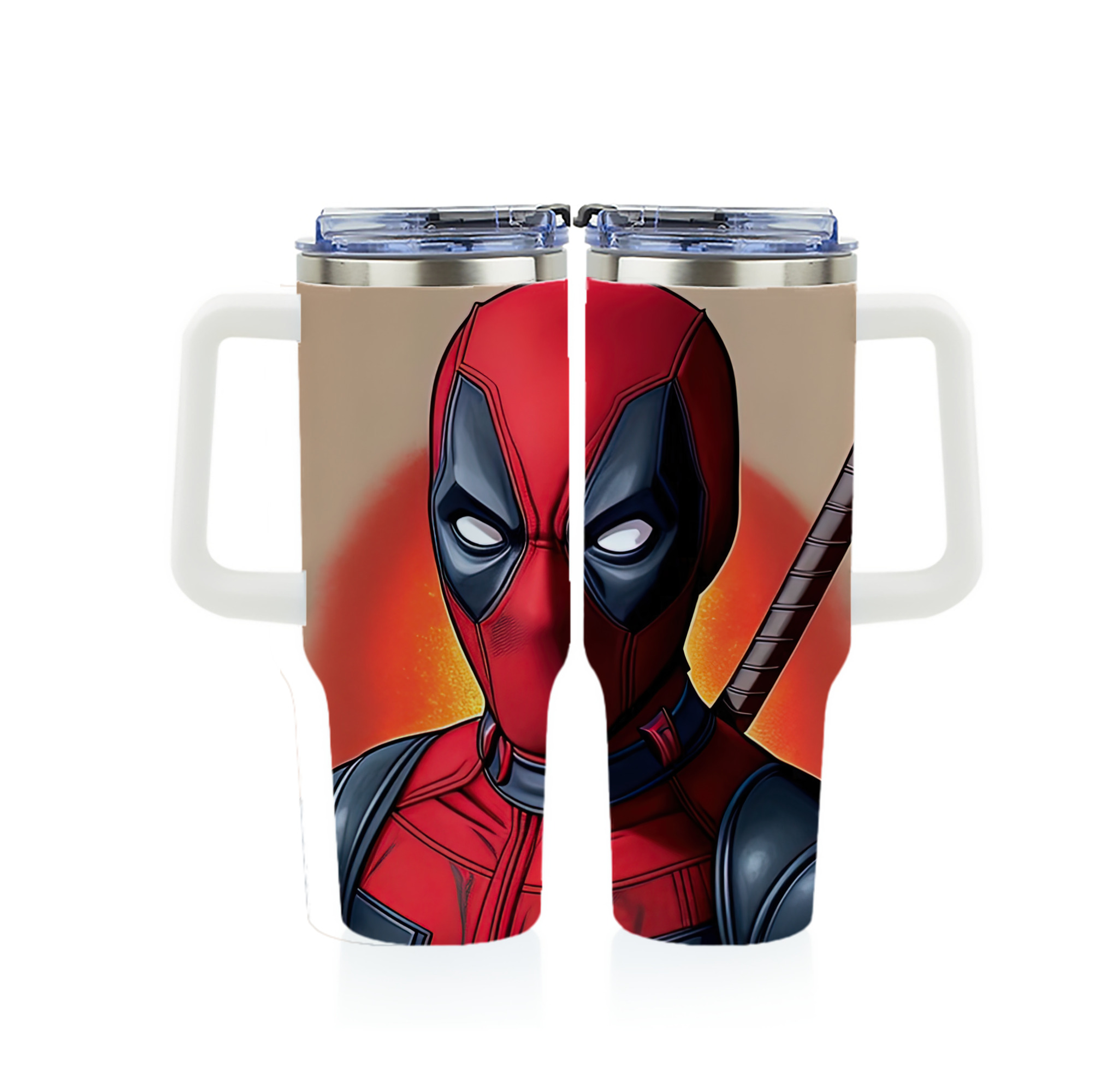 （画像用） Deadpool デッドプール 1200ｍLフルプリント車用タンブラー