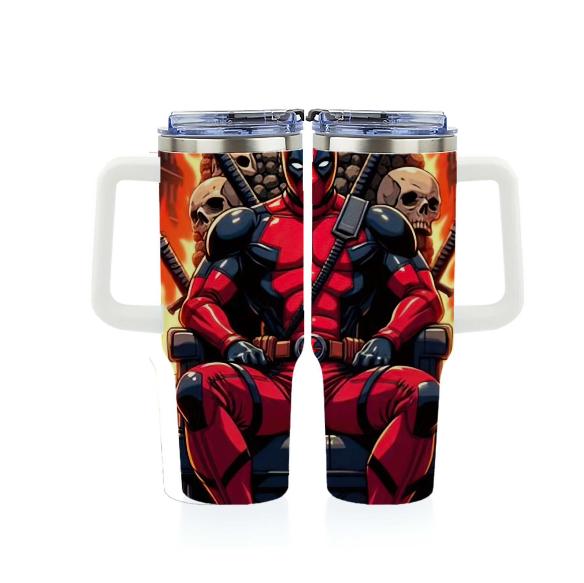 （画像用） Deadpool デッドプール 1200ｍLフルプリント車用タンブラー