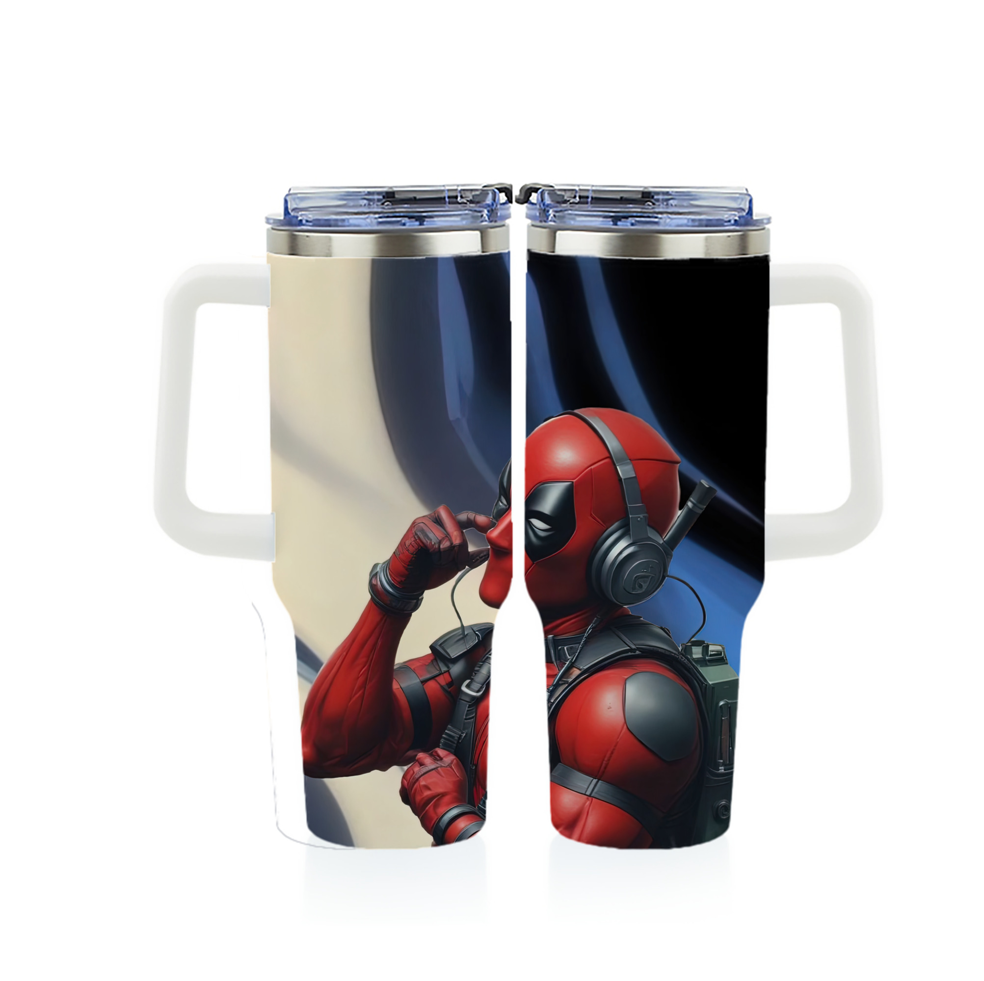 （画像用） Deadpool デッドプール 1200ｍLフルプリント車用タンブラー