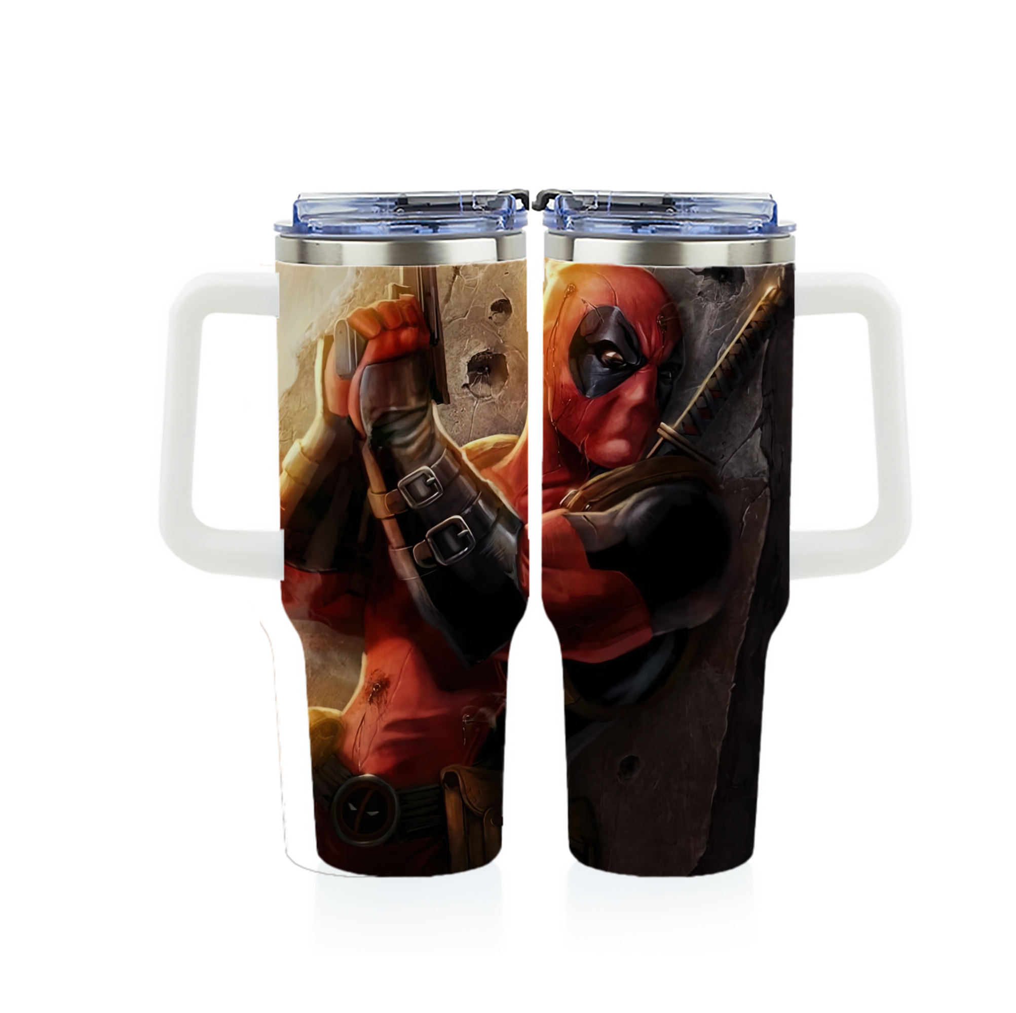 （画像用） Deadpool デッドプール 1200ｍLフルプリント車用タンブラー