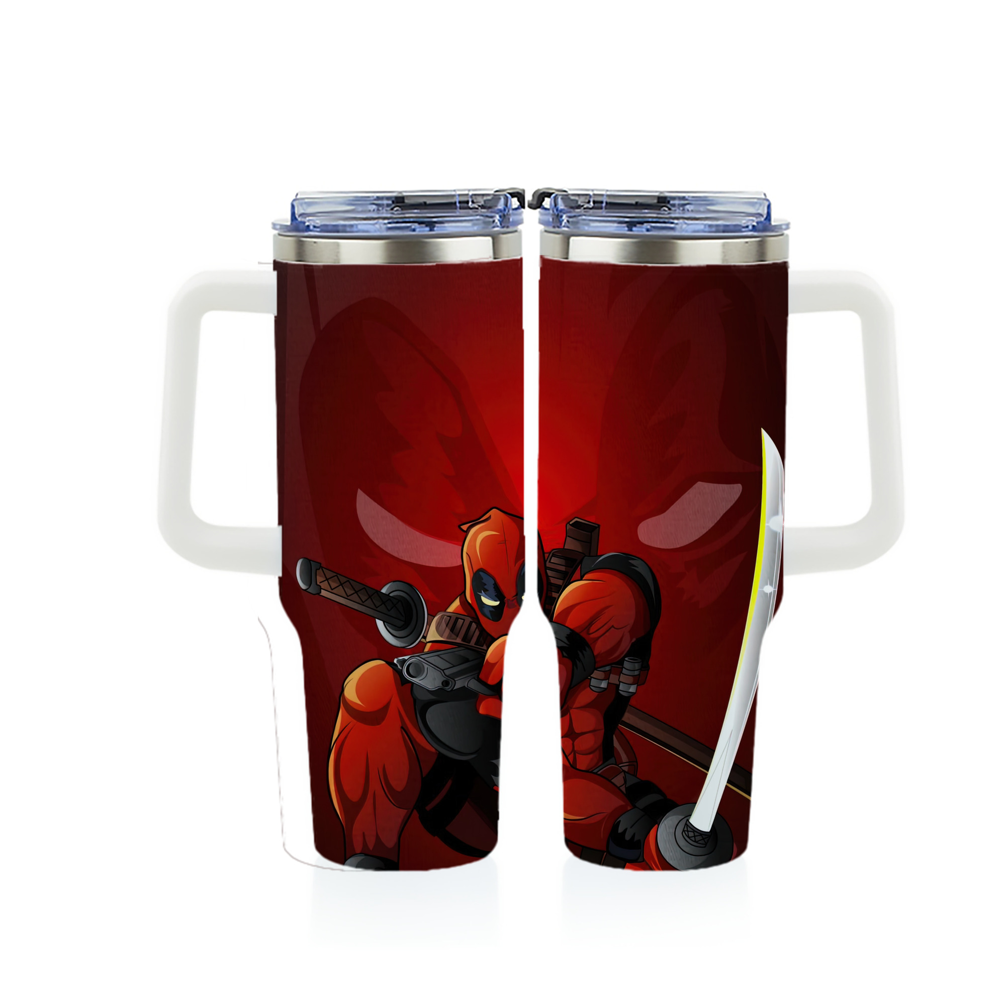 （画像用） Deadpool デッドプール 1200ｍLフルプリント車用タンブラー
