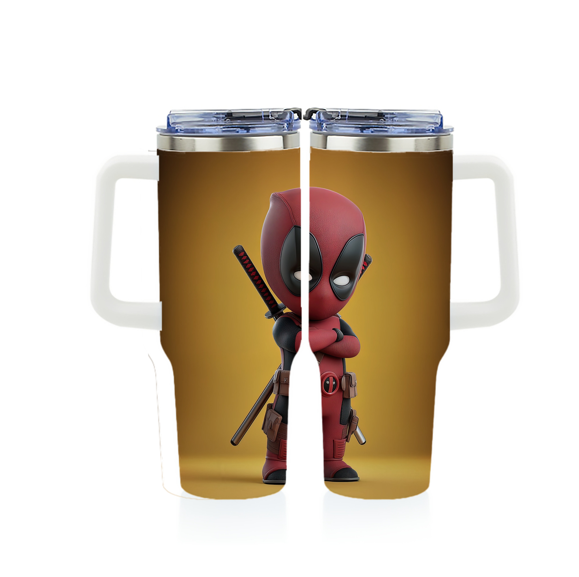 （画像用） Deadpool デッドプール 1200ｍLフルプリント車用タンブラー