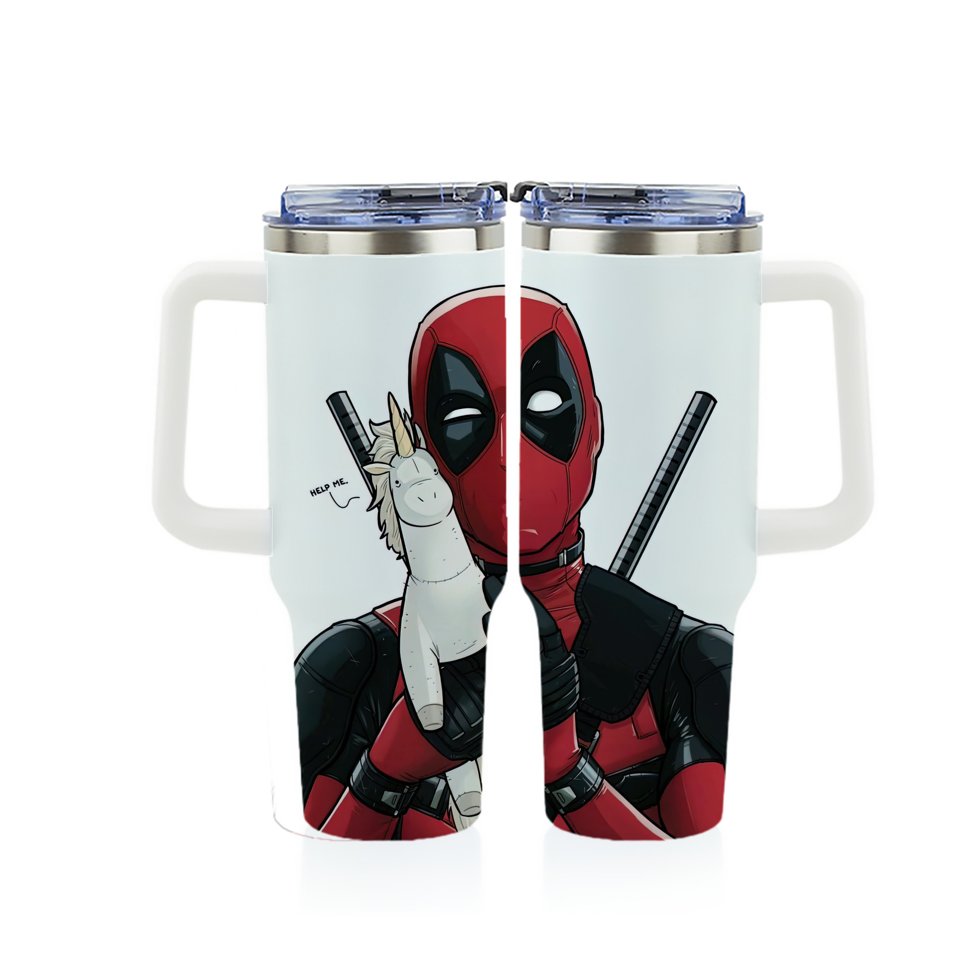 （画像用） Deadpool デッドプール 1200ｍLフルプリント車用タンブラー