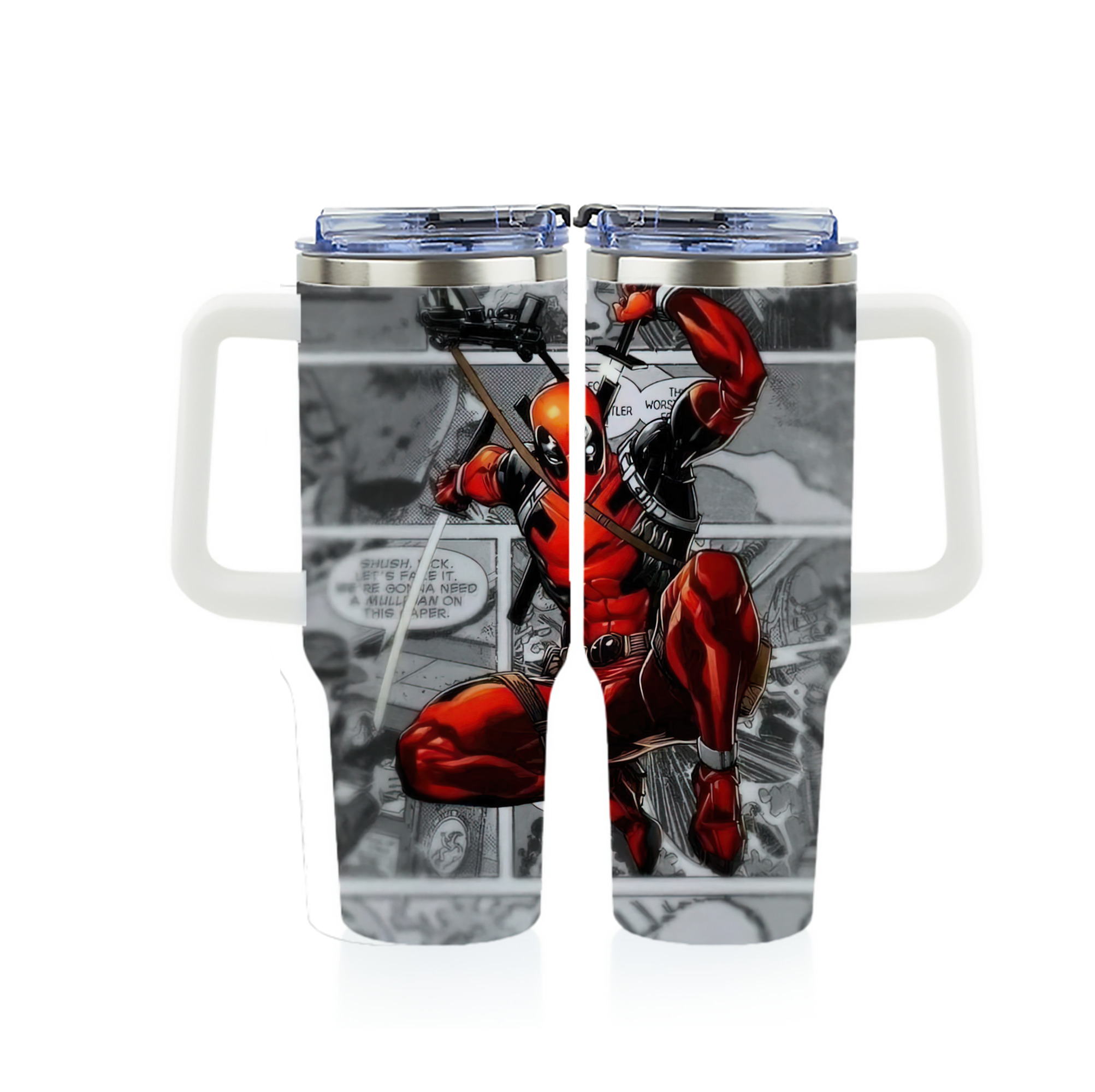 （画像用） Deadpool デッドプール 1200ｍLフルプリント車用タンブラー