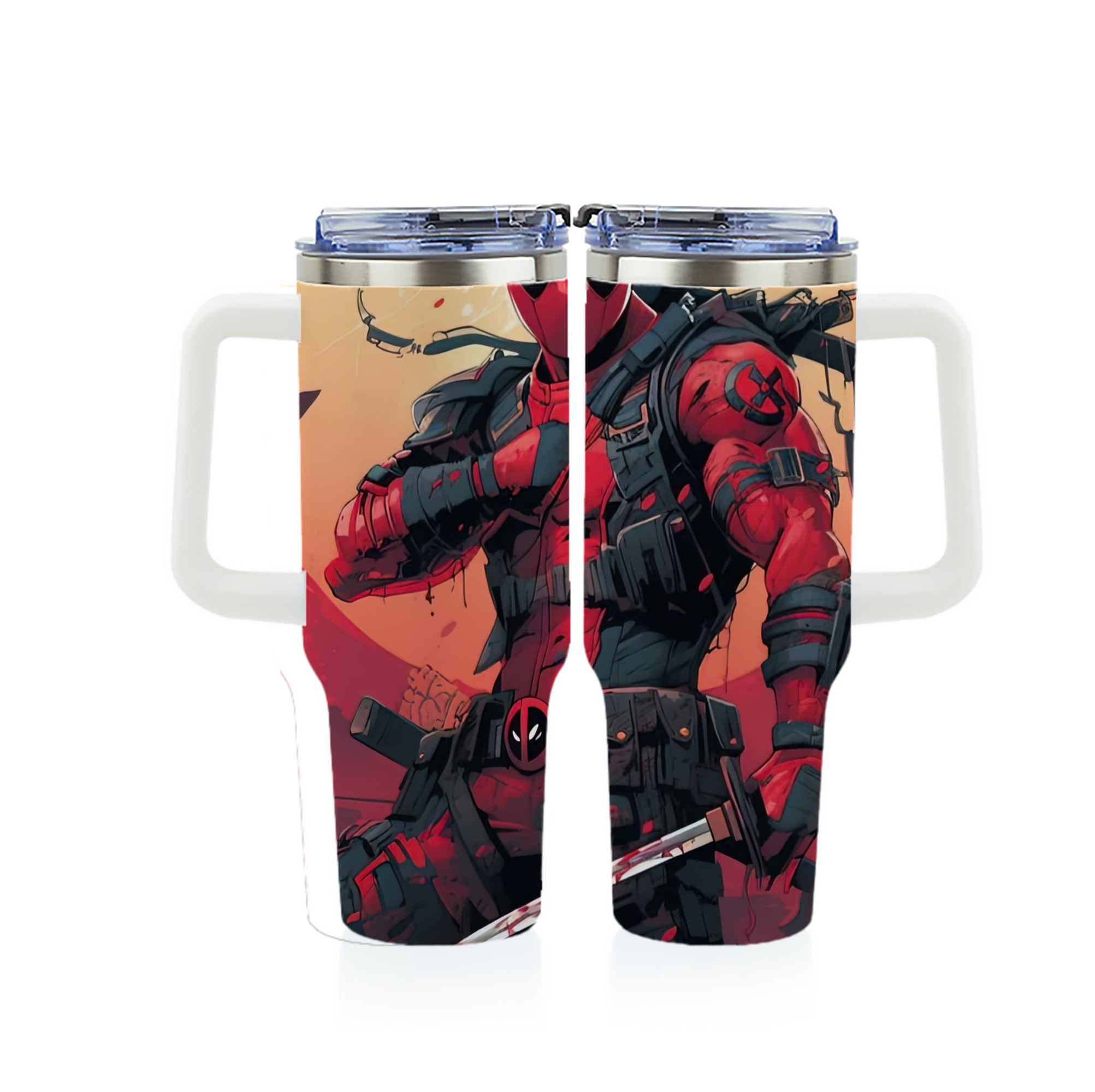 （画像用） Deadpool デッドプール 1200ｍLフルプリント車用タンブラー