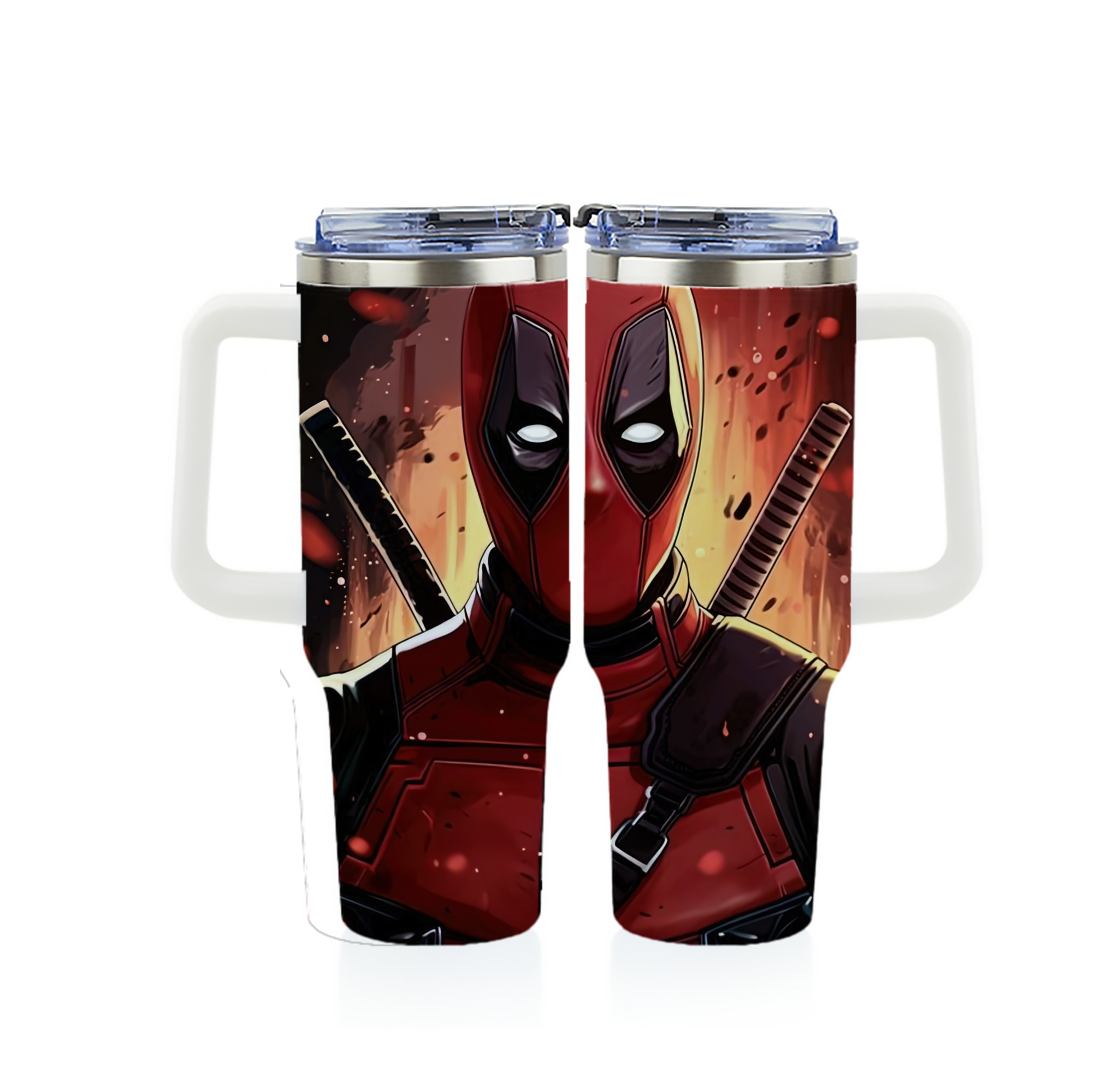 （画像用） Deadpool デッドプール 1200ｍLフルプリント車用タンブラー