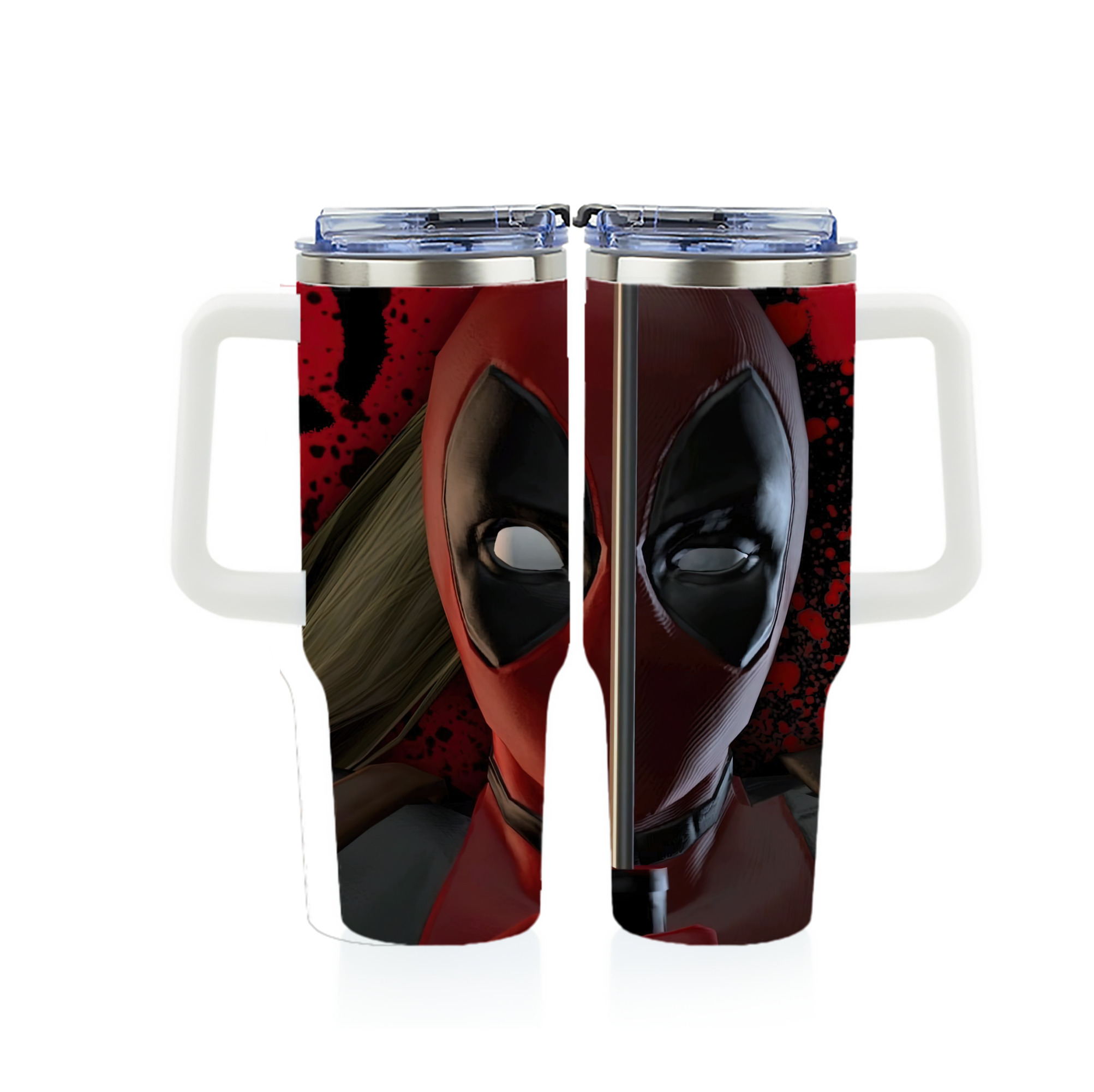 （画像用） Deadpool デッドプール 1200ｍLフルプリント車用タンブラー