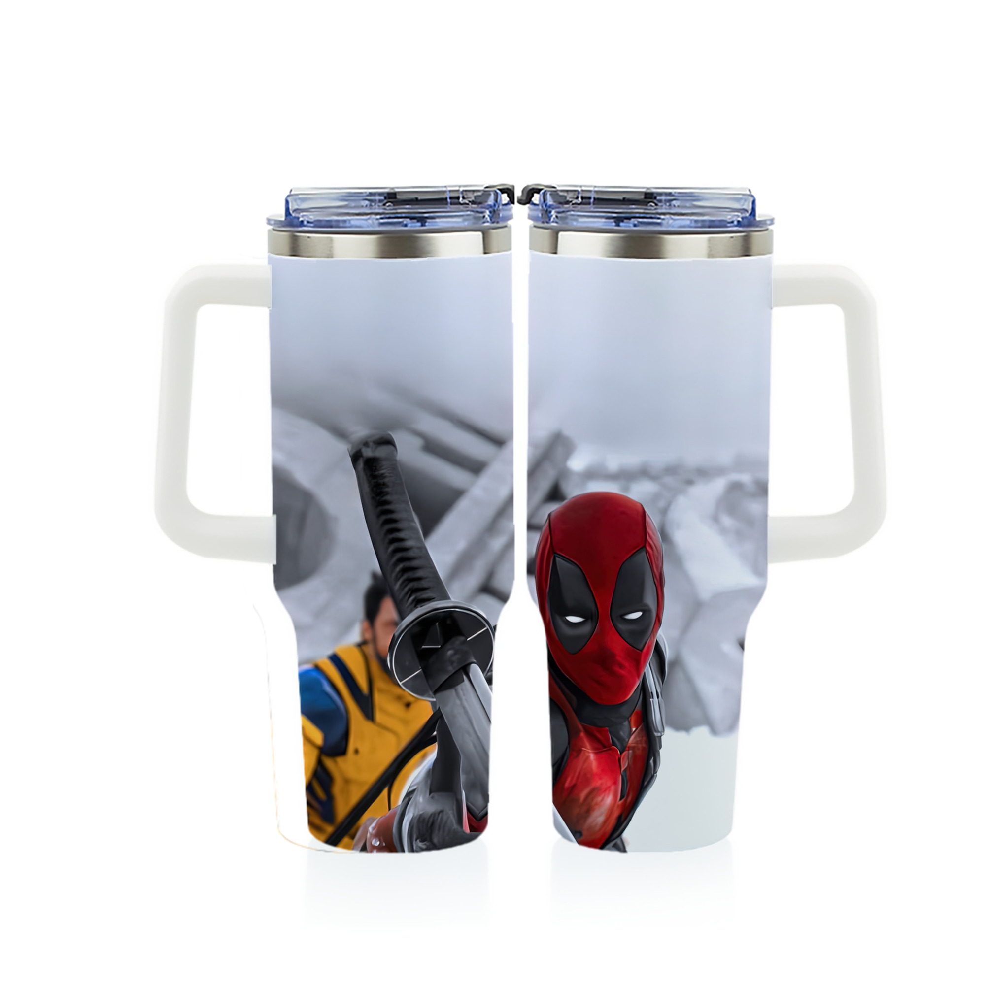 （画像用） Deadpool デッドプール 1200ｍLフルプリント車用タンブラー