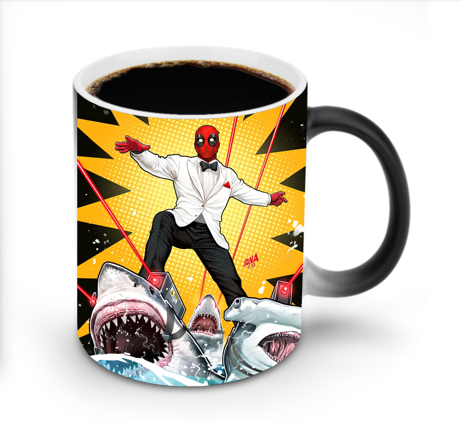 （画像用） Deadpool デッドプール 温度変色マグカップ
