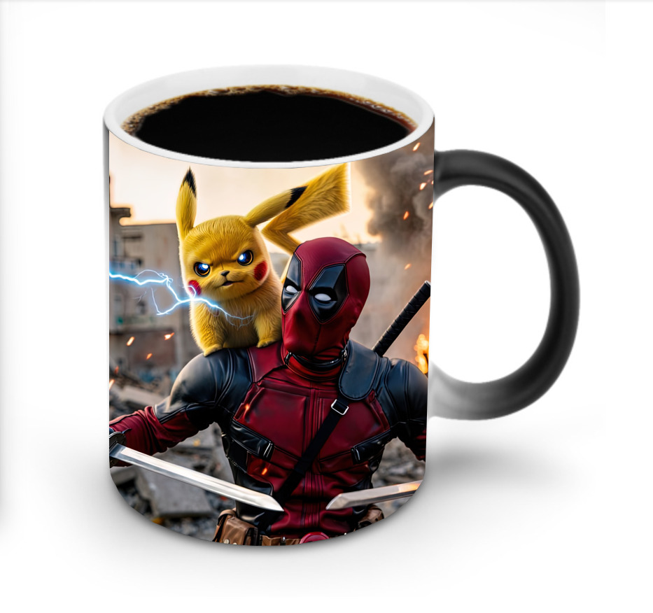 （画像用） Deadpool デッドプール 温度変色マグカップ