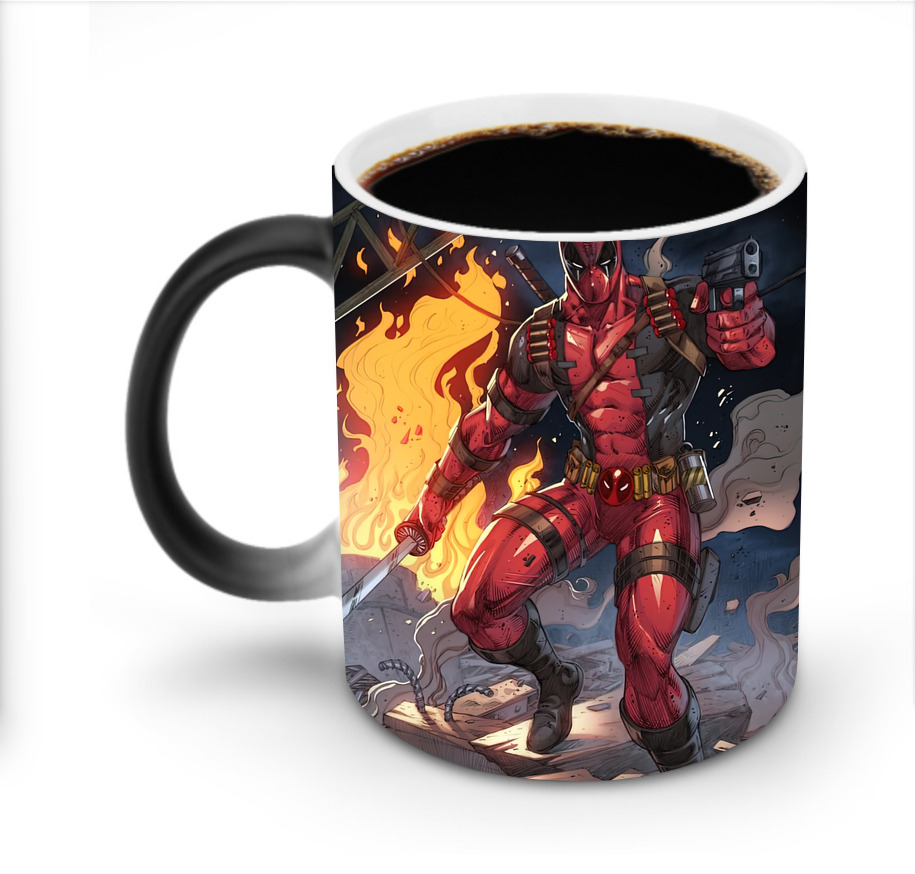 （画像用） Deadpool デッドプール 温度変色マグカップ