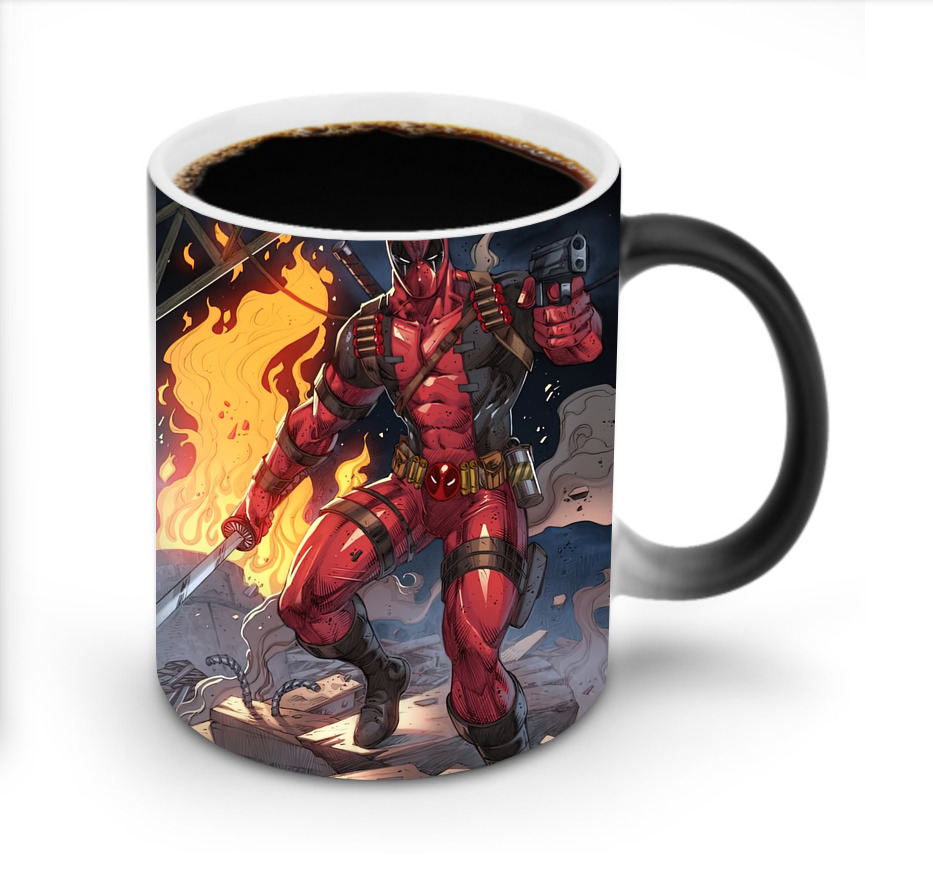 （画像用） Deadpool デッドプール 温度変色マグカップ