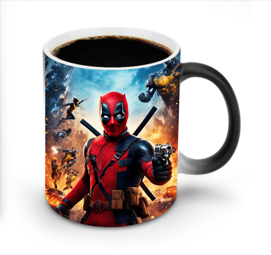 （画像用） Deadpool デッドプール 温度変色マグカップ