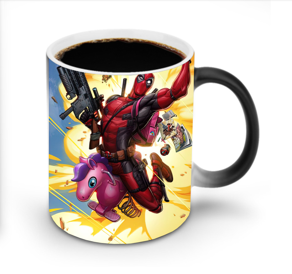 （画像用） Deadpool デッドプール 温度変色マグカップ
