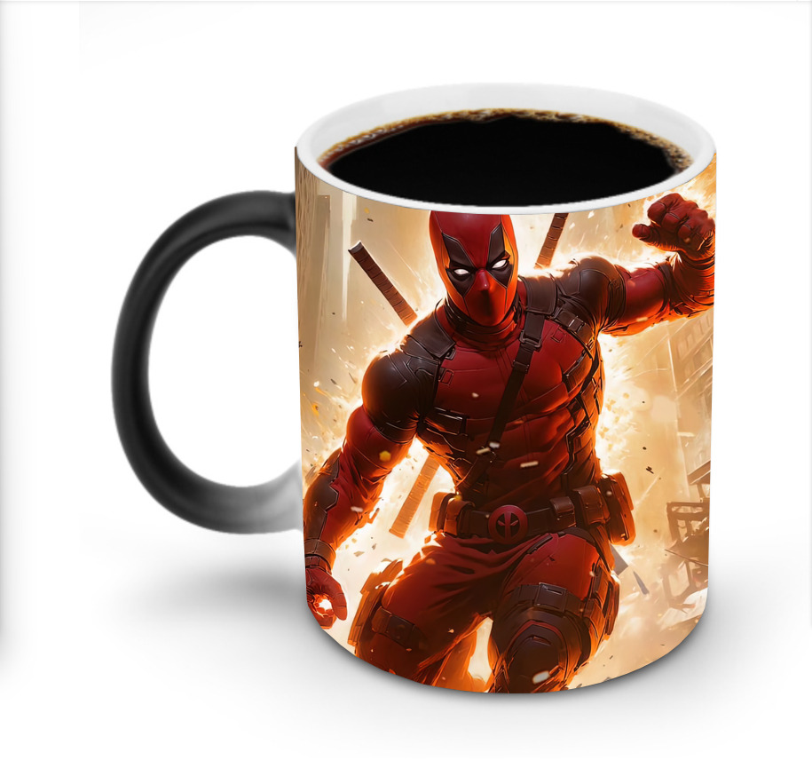（画像用） Deadpool デッドプール 温度変色マグカップ
