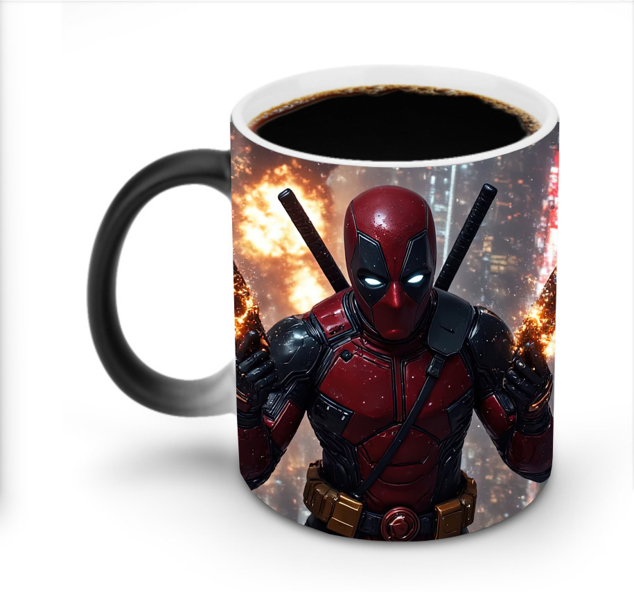 （画像用） Deadpool デッドプール 温度変色マグカップ