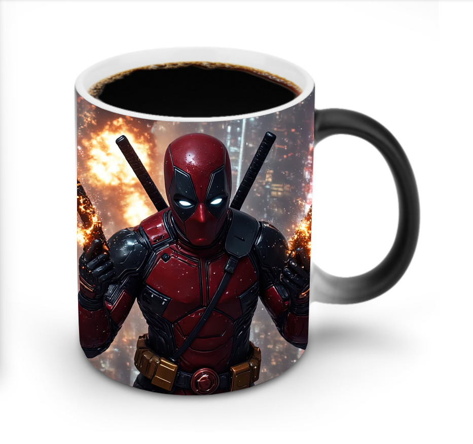 （画像用） Deadpool デッドプール 温度変色マグカップ