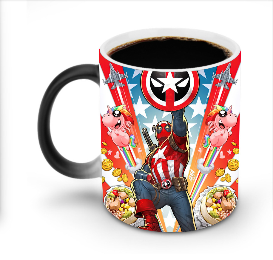 （画像用） Deadpool デッドプール 温度変色マグカップ