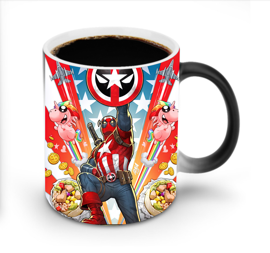 （画像用） Deadpool デッドプール 温度変色マグカップ