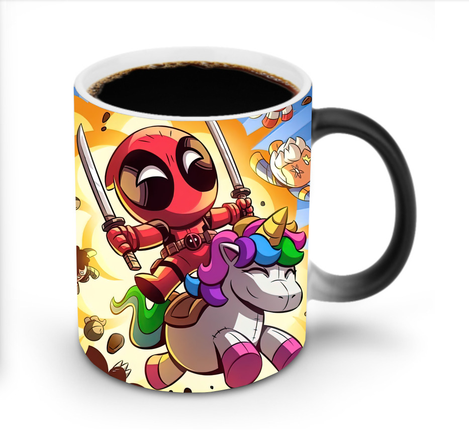 （画像用） Deadpool デッドプール 温度変色マグカップ