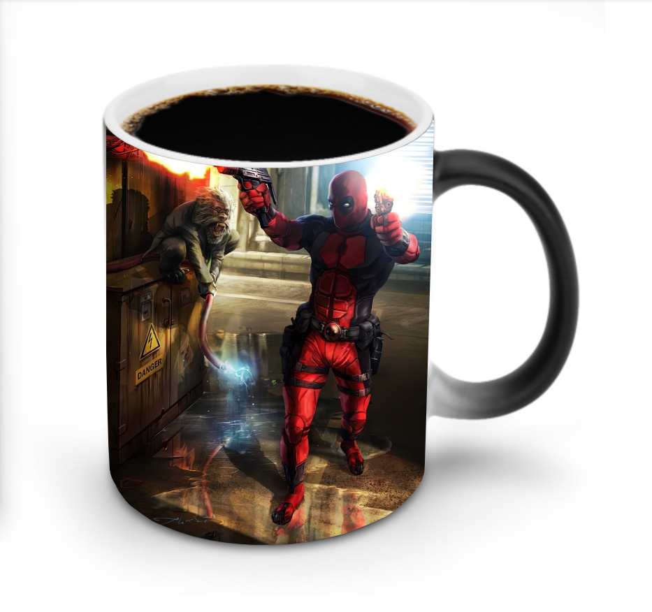 （画像用） Deadpool デッドプール 温度変色マグカップ