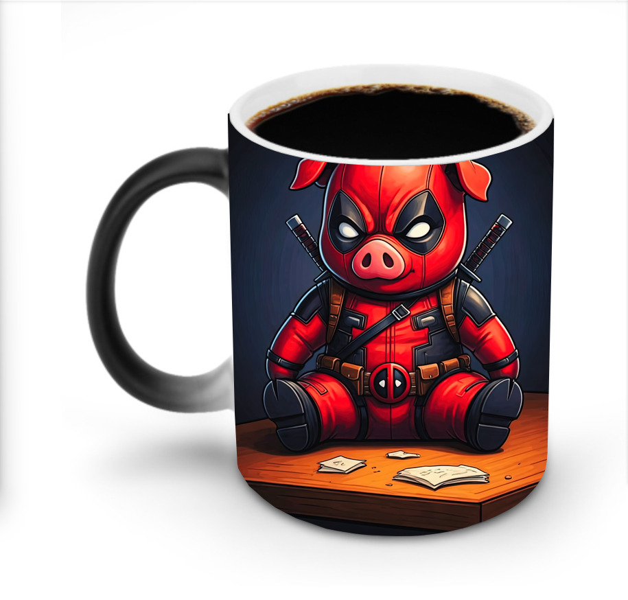 （画像用） Deadpool デッドプール 温度変色マグカップ