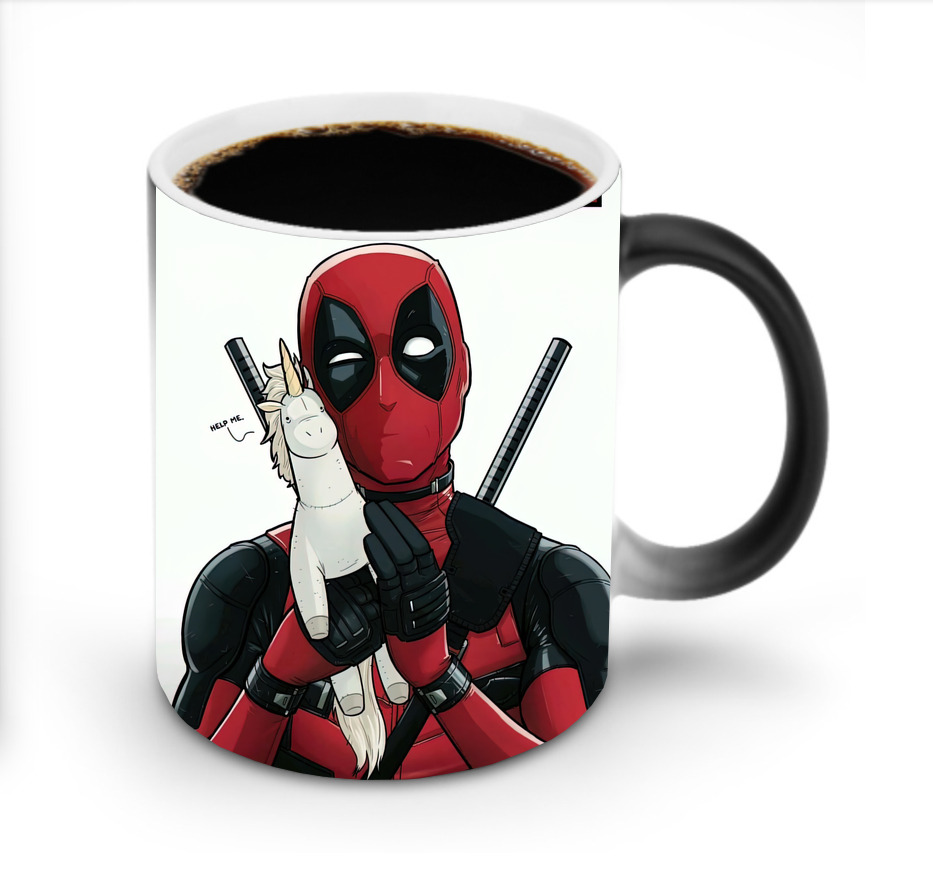 （画像用） Deadpool デッドプール 温度変色マグカップ
