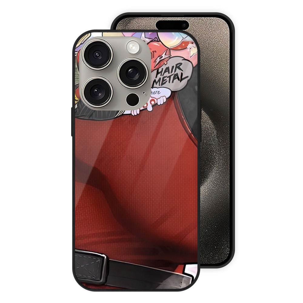（画像用） Deadpool デッドプール 【iPhone15Pro対応】スマホケース 耐衝撃＆黄変防止 背面ガラス
