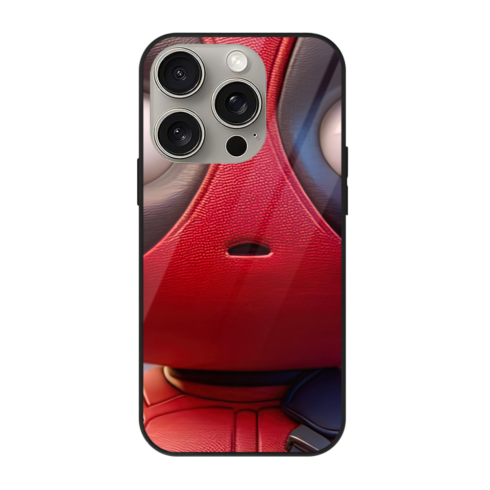 （画像用） Deadpool デッドプール 【iPhone15Pro対応】スマホケース 耐衝撃＆黄変防止 背面ガラス