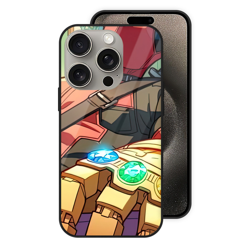 （画像用） Deadpool デッドプール 【iPhone15Pro対応】スマホケース 耐衝撃＆黄変防止 背面ガラス