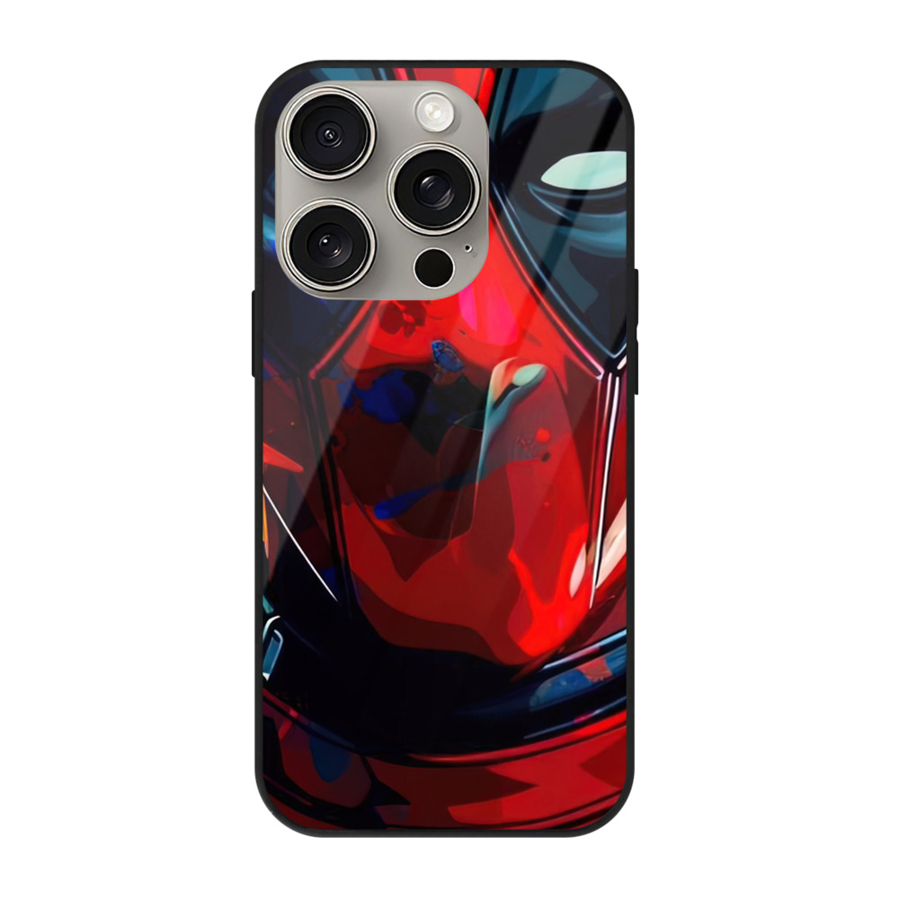 （画像用） Deadpool デッドプール 【iPhone15Pro対応】スマホケース 耐衝撃＆黄変防止 背面ガラス