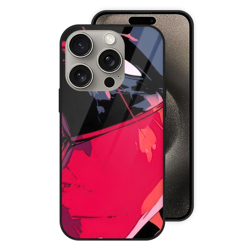 （画像用） Deadpool デッドプール 【iPhone15Pro対応】スマホケース 耐衝撃＆黄変防止 背面ガラス