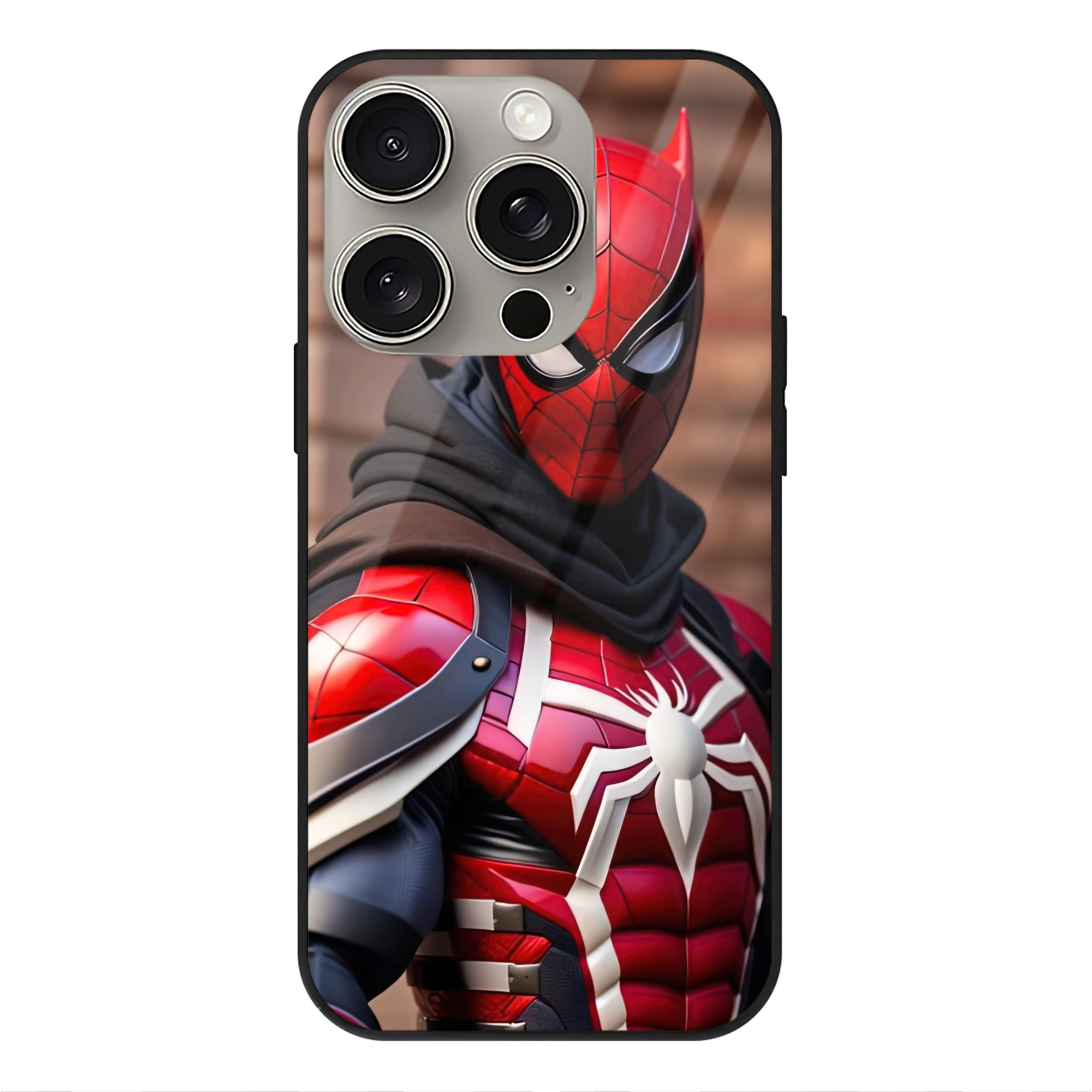 （画像用） Deadpool デッドプール 【iPhone15Pro対応】スマホケース 耐衝撃＆黄変防止 背面ガラス