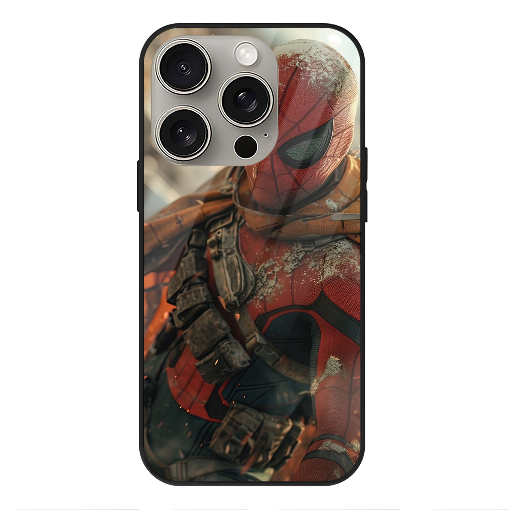（画像用） Deadpool デッドプール 【iPhone15Pro対応】スマホケース 耐衝撃＆黄変防止 背面ガラス