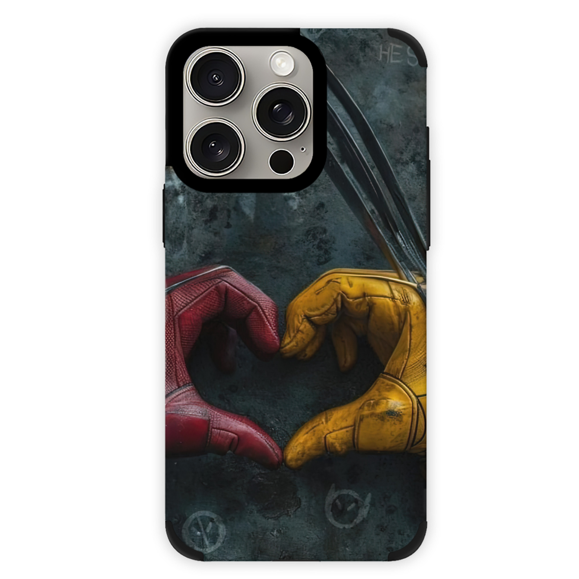 （画像用） Deadpool デッドプール 【iPhone15ProMax対応】 PUレザー スマホケース 耐衝撃＆黄変防止