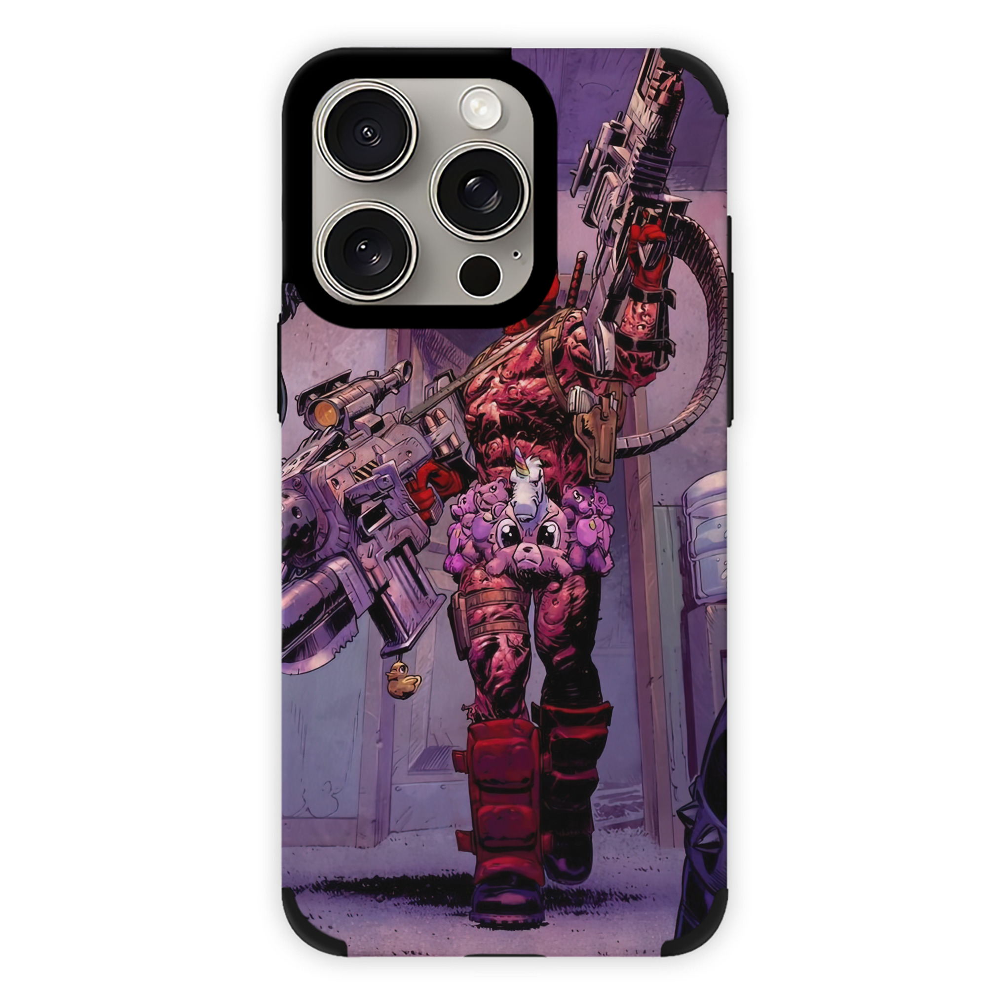 （画像用） Deadpool デッドプール 【iPhone15ProMax対応】 PUレザー スマホケース 耐衝撃＆黄変防止