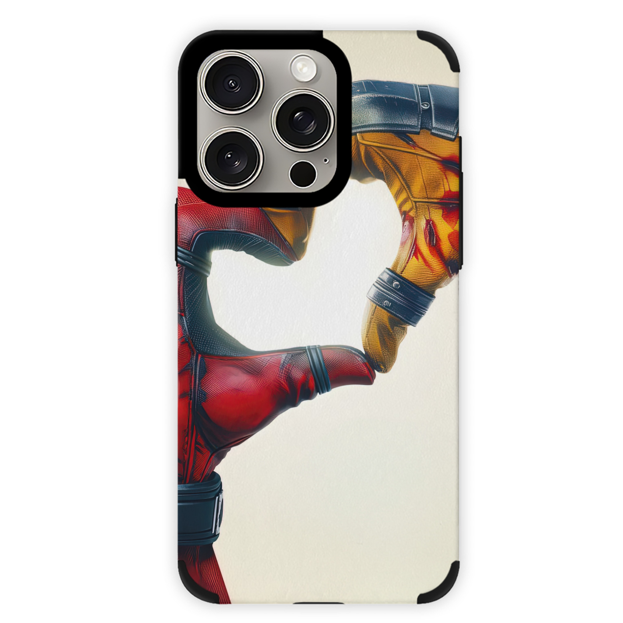 （画像用） Deadpool デッドプール 【iPhone15ProMax対応】 PUレザー スマホケース 耐衝撃＆黄変防止